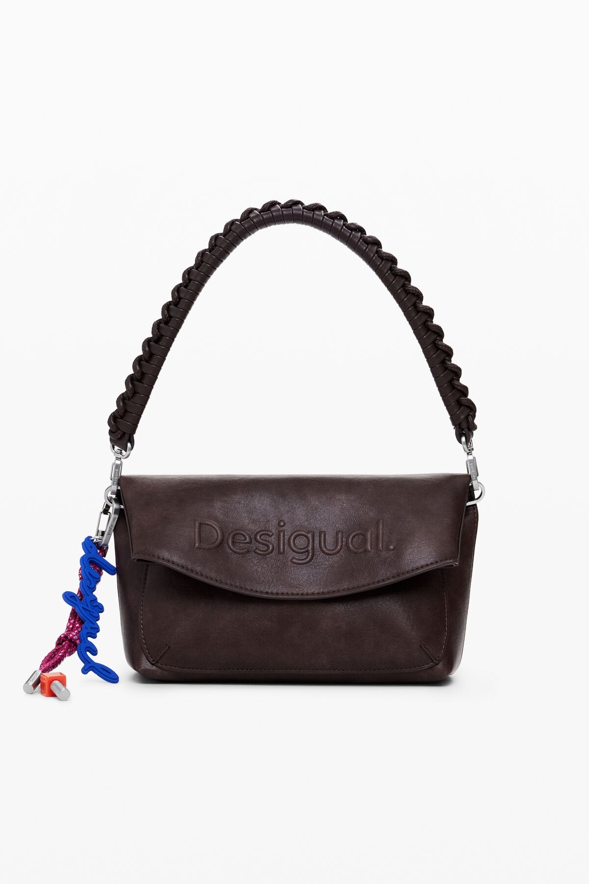 Дамска чанта Women’s shoulder bag Desigual 25WAXP70 6009 Brown front view 