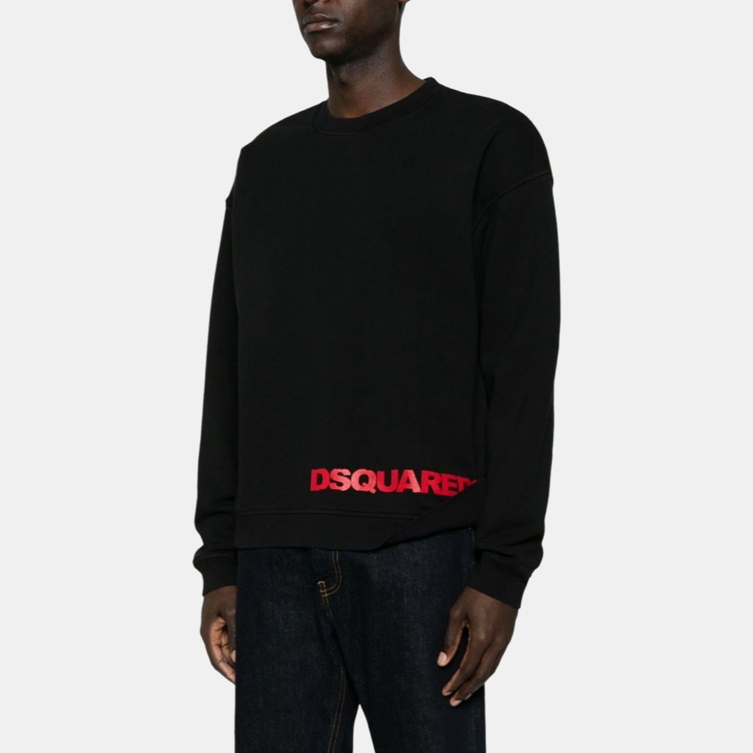 Мъжка черна блуза Dsquared² Men Sweatshirt