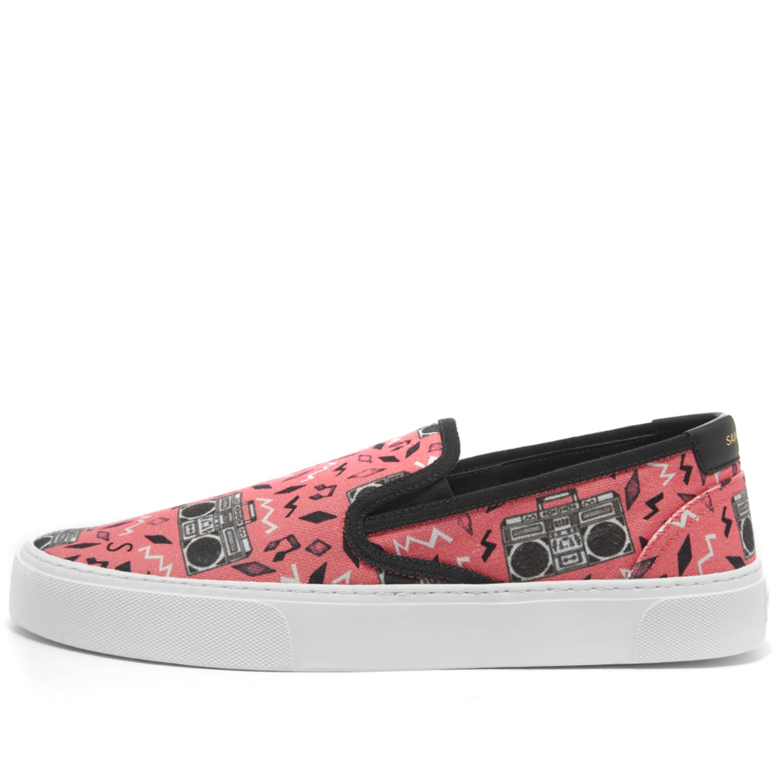 Saint Lauren Venice Pink Radio Print Foamers