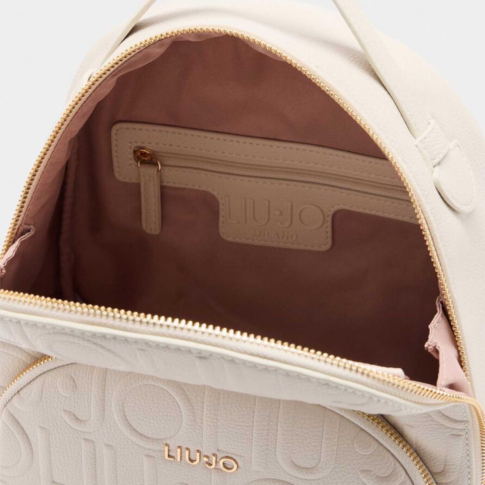 Дамска бяла раница Liu Jo Women Rucksack AF5157 E0538 Inside View
