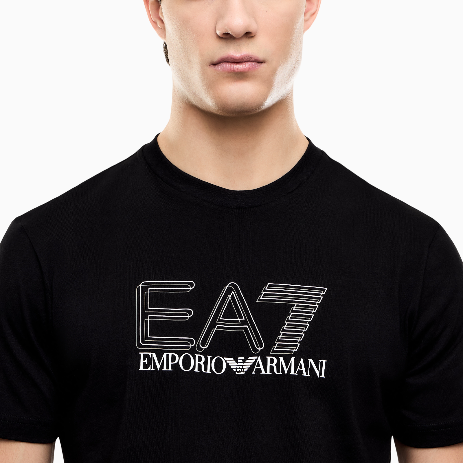 Мъжка тениска EA7 Emporio Armani Men T-shirt 7M001307 AF10375 UC001 Close-Up