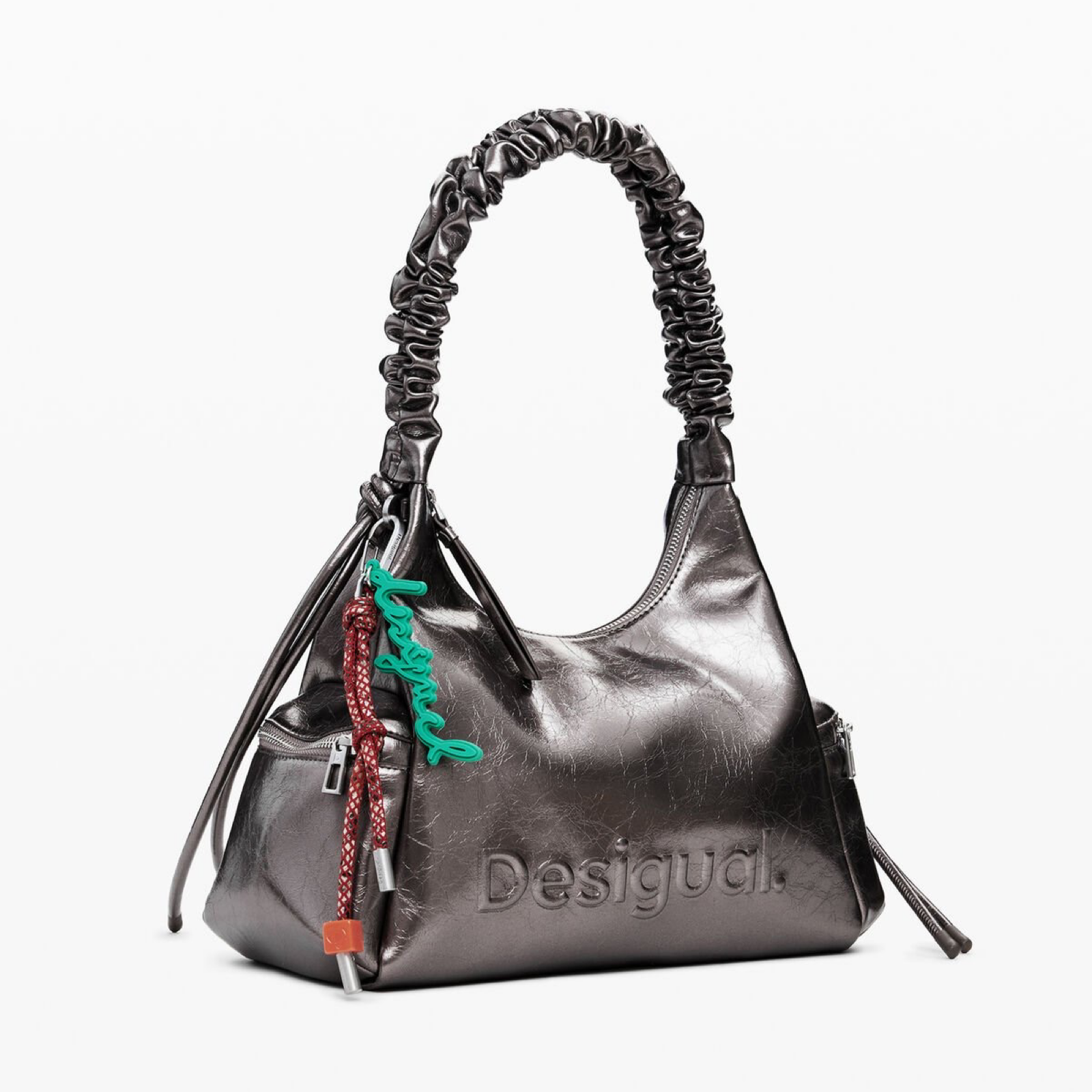 Дамска чанта Women’s metallic mediting 3D logo bag Desigual 25WAXPAS 9225 Bronze