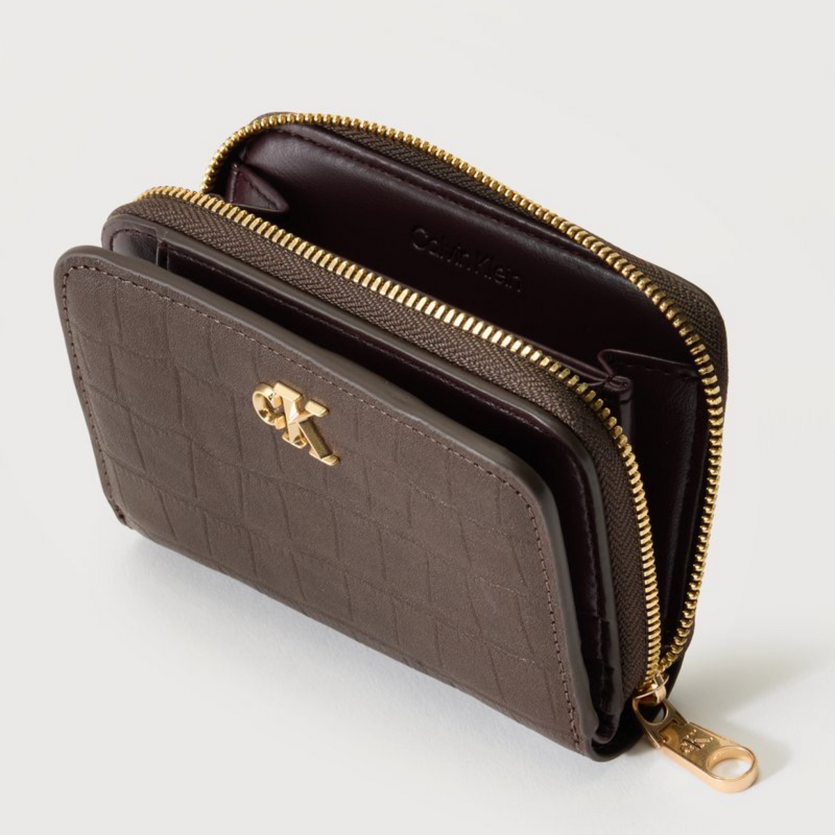Дамско кафяво портмоне Calvin Klein Women Wallet LV04F1095G BAL Inside View