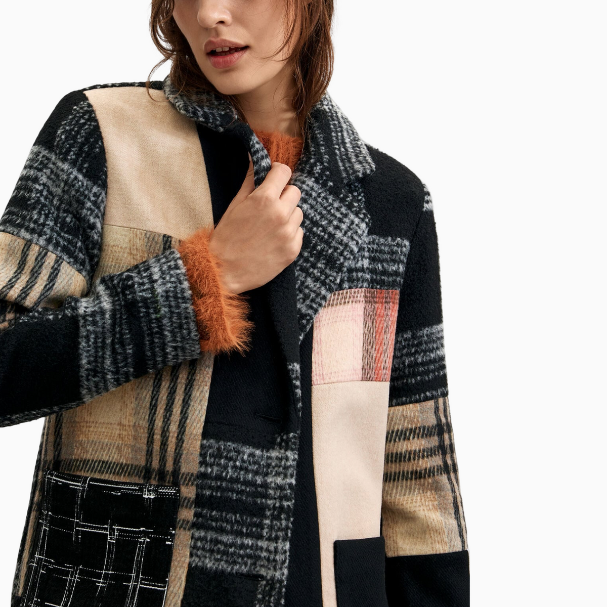 Дамско палто Desigual Women Coat 26WWEW23 2000 Close-Up