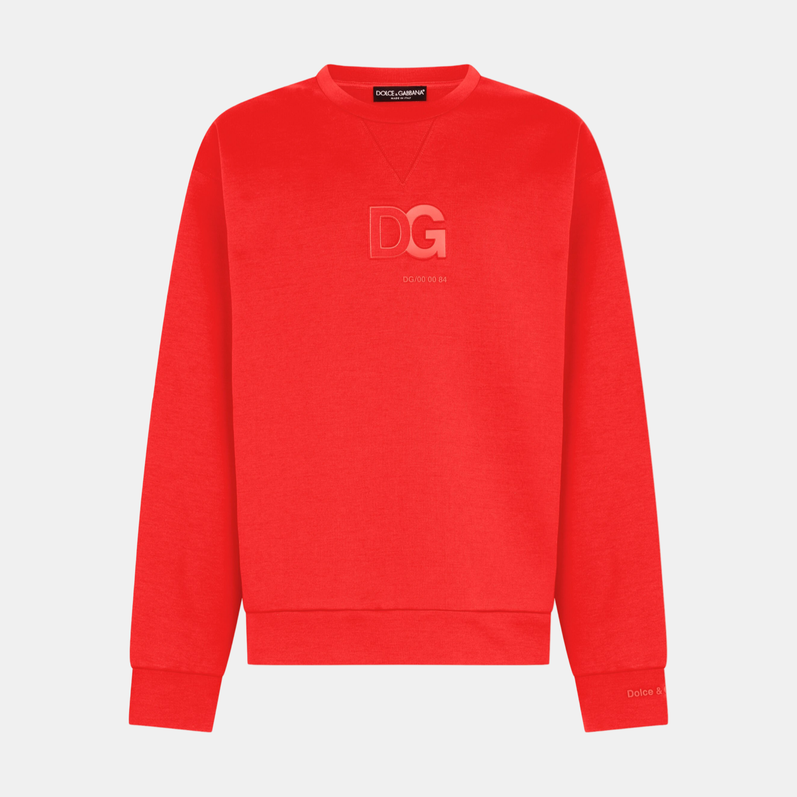 Dolce & Gabbana DG Logo Technical Cotton Men Sweatshirt Front View