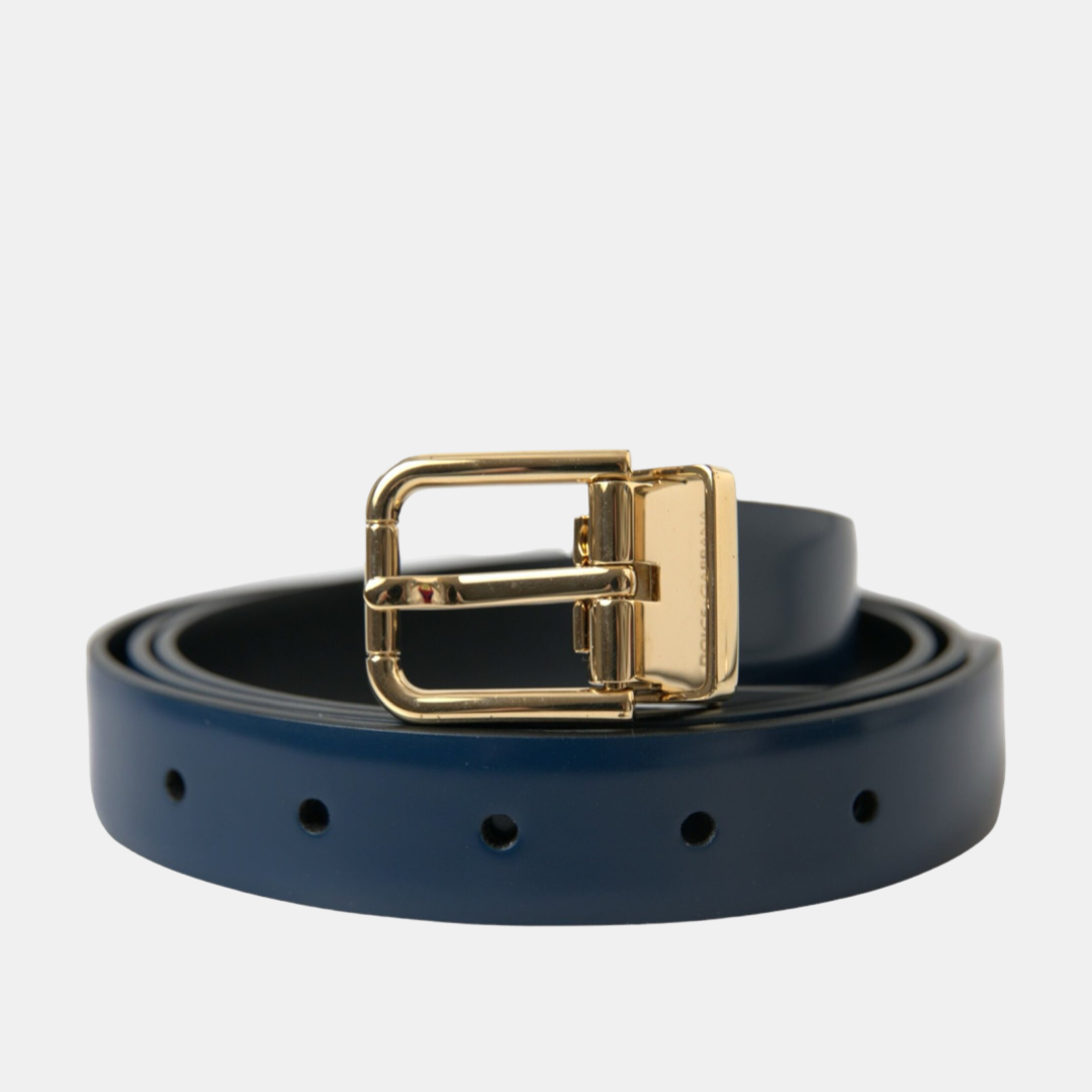 Dolce & Gabbana Calf Leather Men Belt