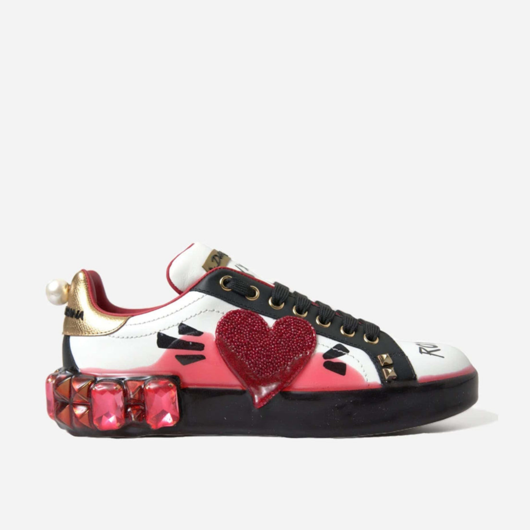 Дамски маратонки Dolce & Gabbana Portofino Royal Queen Crystals Women Sneakers