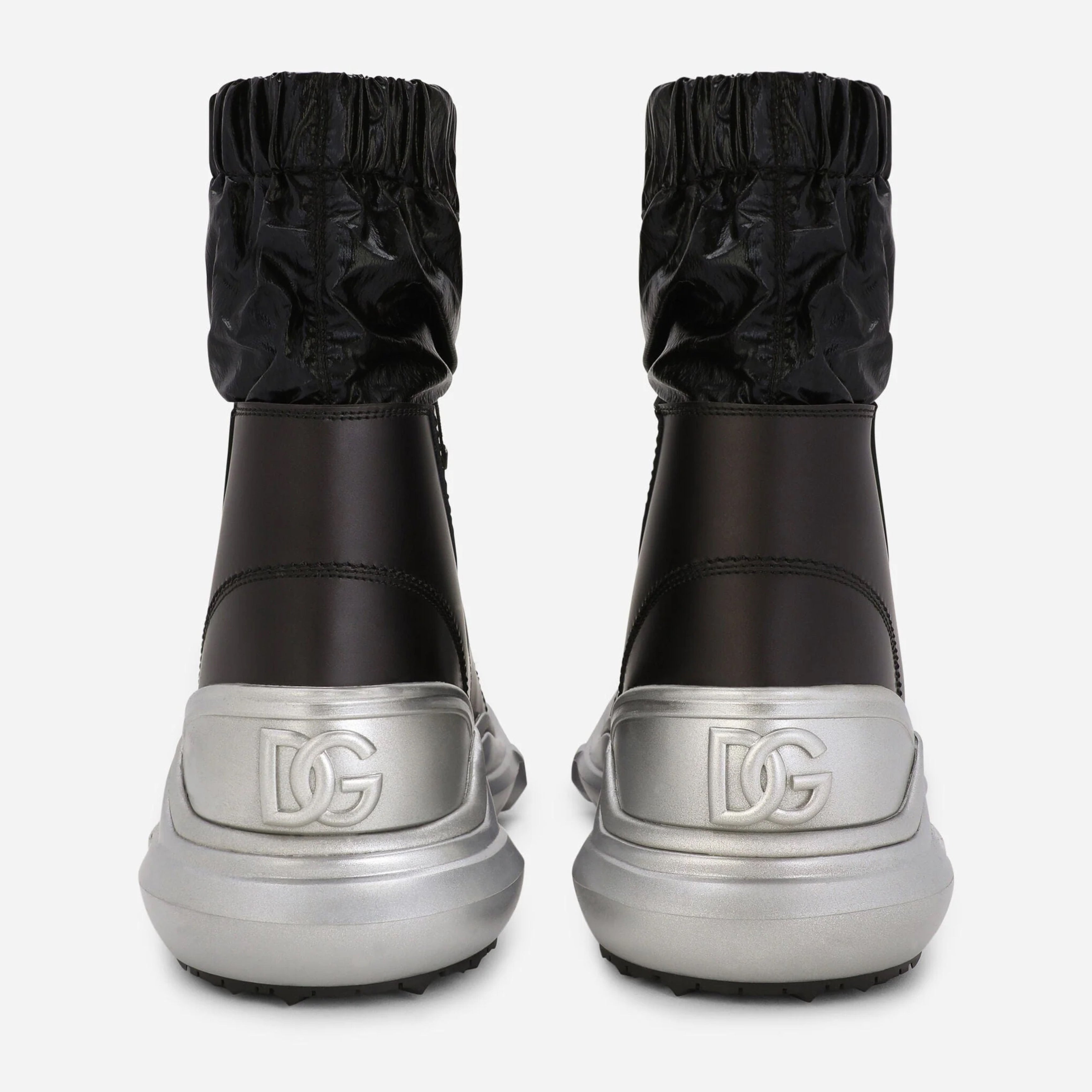 Мъжки боти Dolce & Gabbana Black High Top Sneaker Bootie