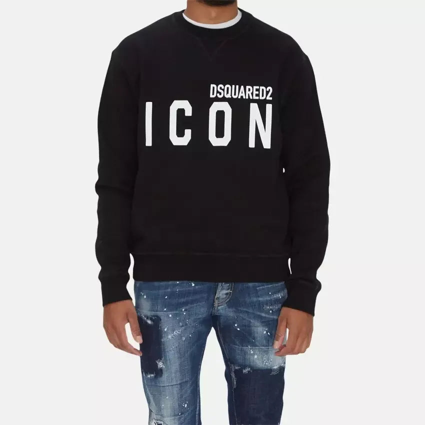 Мъжка черна блуза Dsquared² Icon Men Sweatshirt