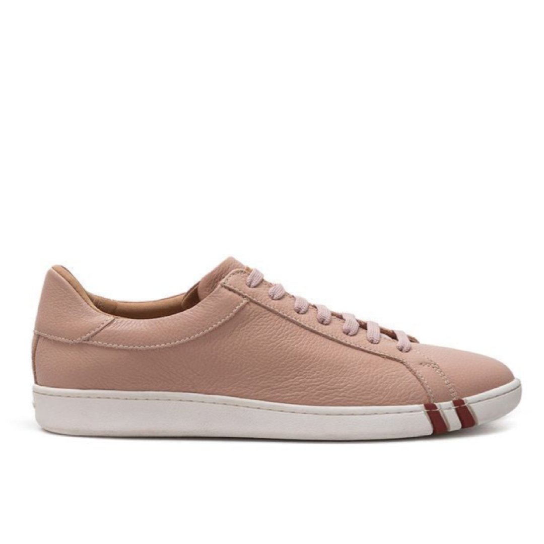 Дамски розови маратонки Bally Pink Leather Sneaker