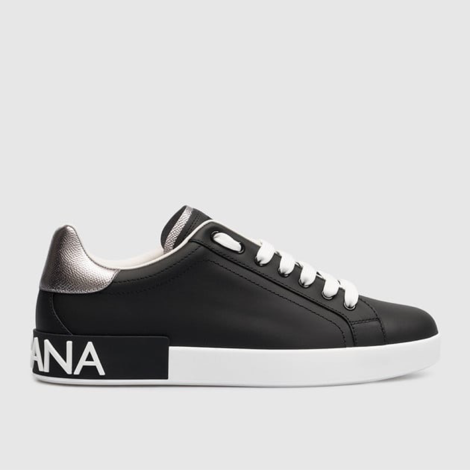 Мъжки черни кецове Dolce & Gabbana Portofino Men Sneakers Medial View