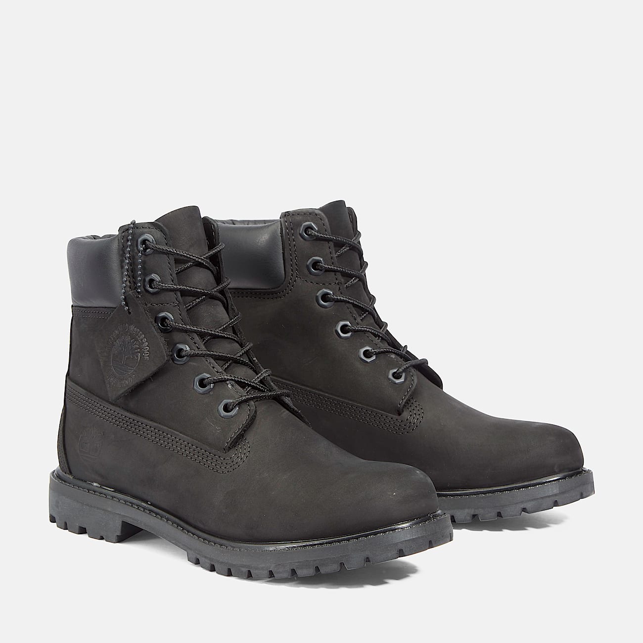 Дамски боти кубинки Women’s Premium 6 Waterproof Ankle Boots Timberland TB08658A001 Black Nubuck