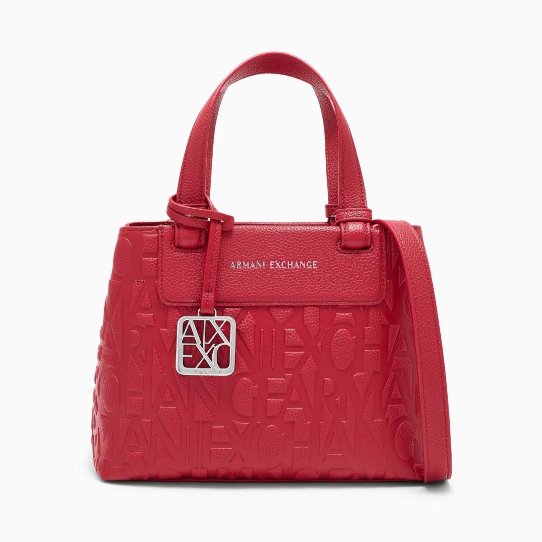 Дамска червена чанта Armani Exchange Women’s shopping bag  XW001576 AF15774 U5102 front view
