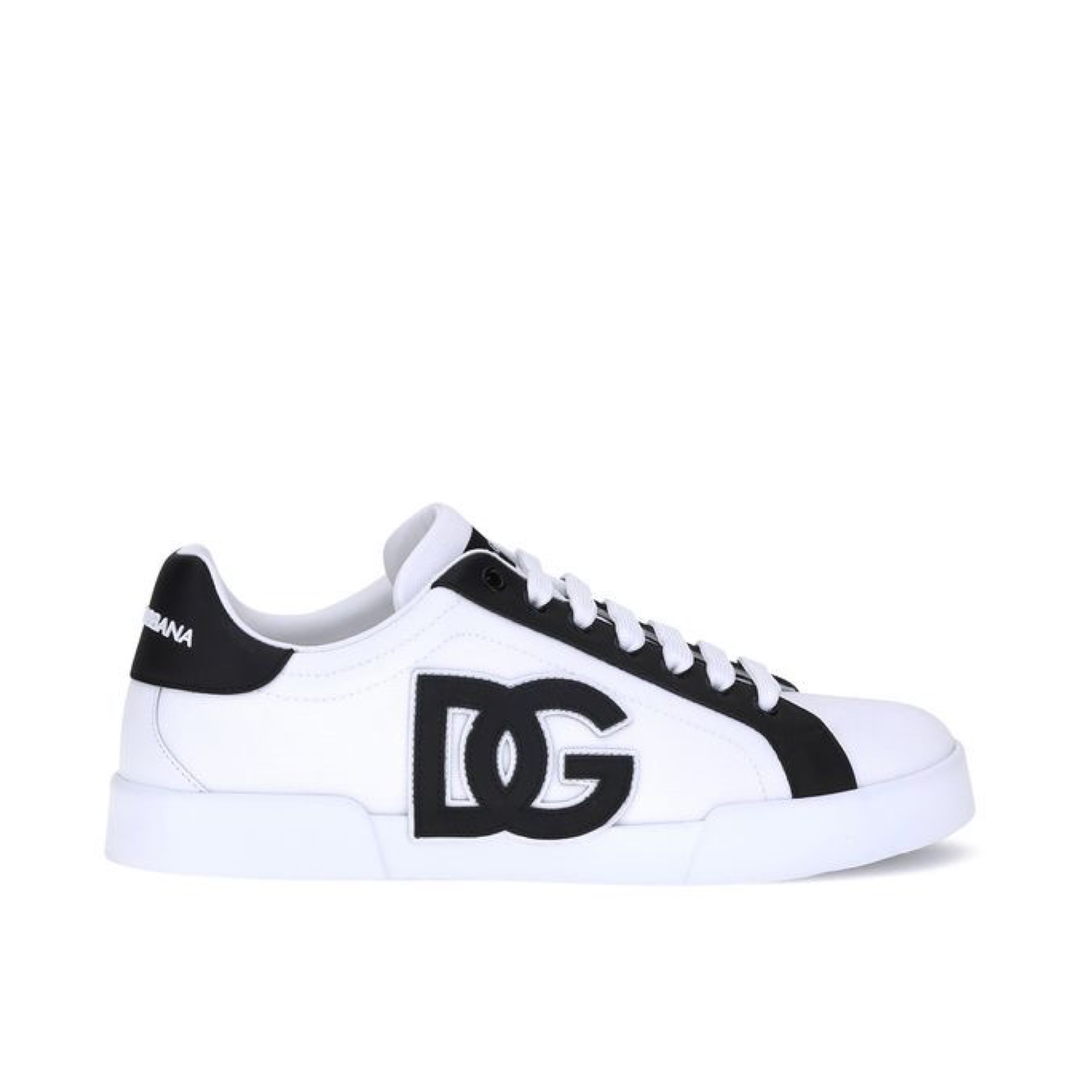 Dolce & Gabbana Portofino DG Patch Men Sneakers Lateral View