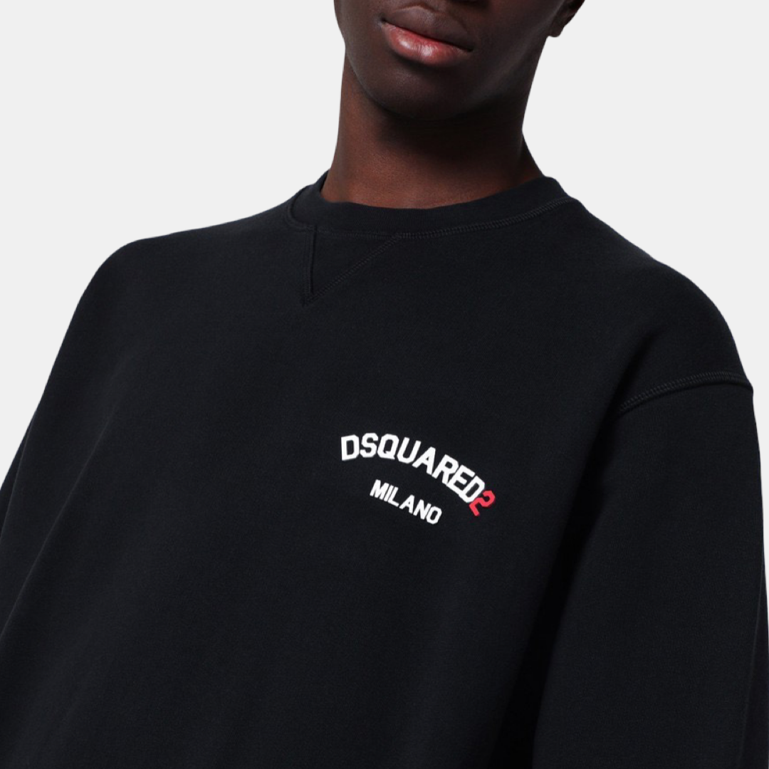 Мъжка черна блуза Dsquared² Men Sweatshirt