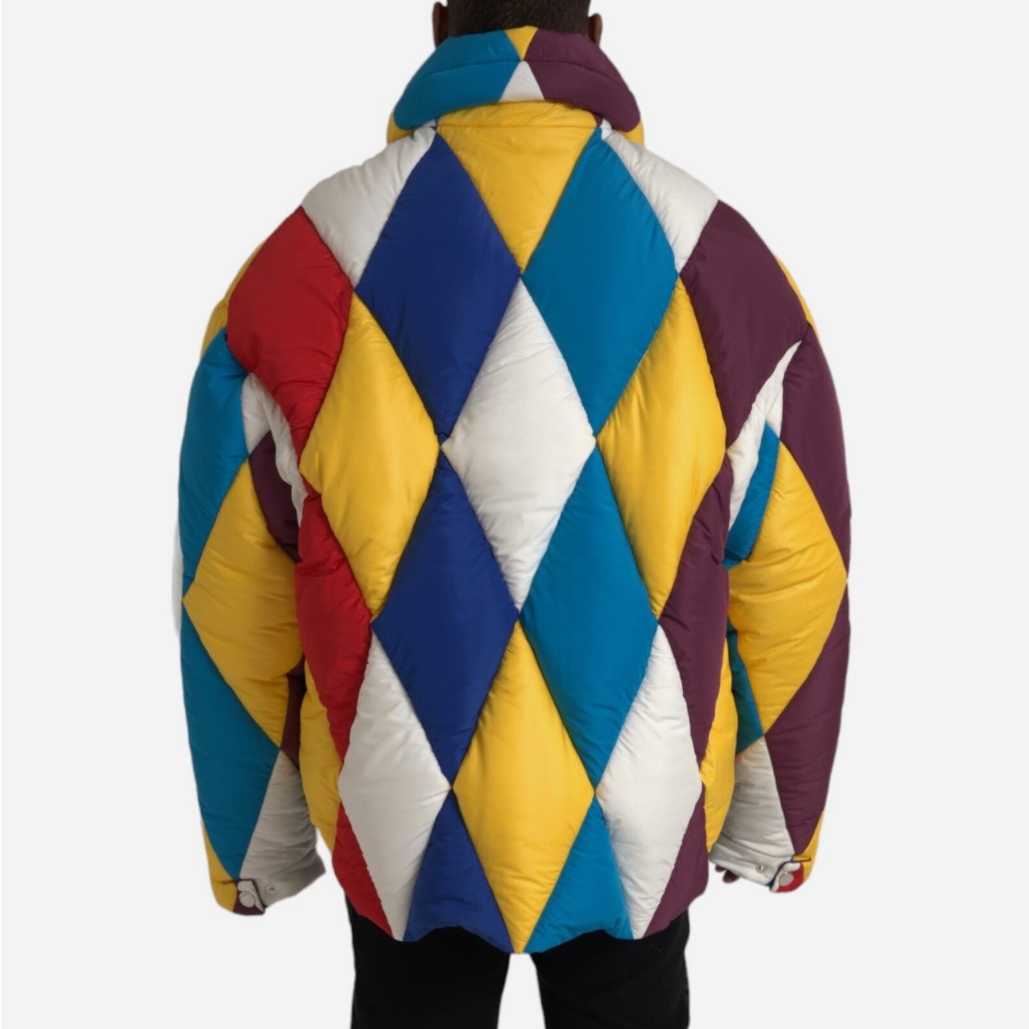 Мъжко луксозно многоцветно пухено яке DOLCE & GABBANA Men’s Luxury Multicolor Puffer Jacket