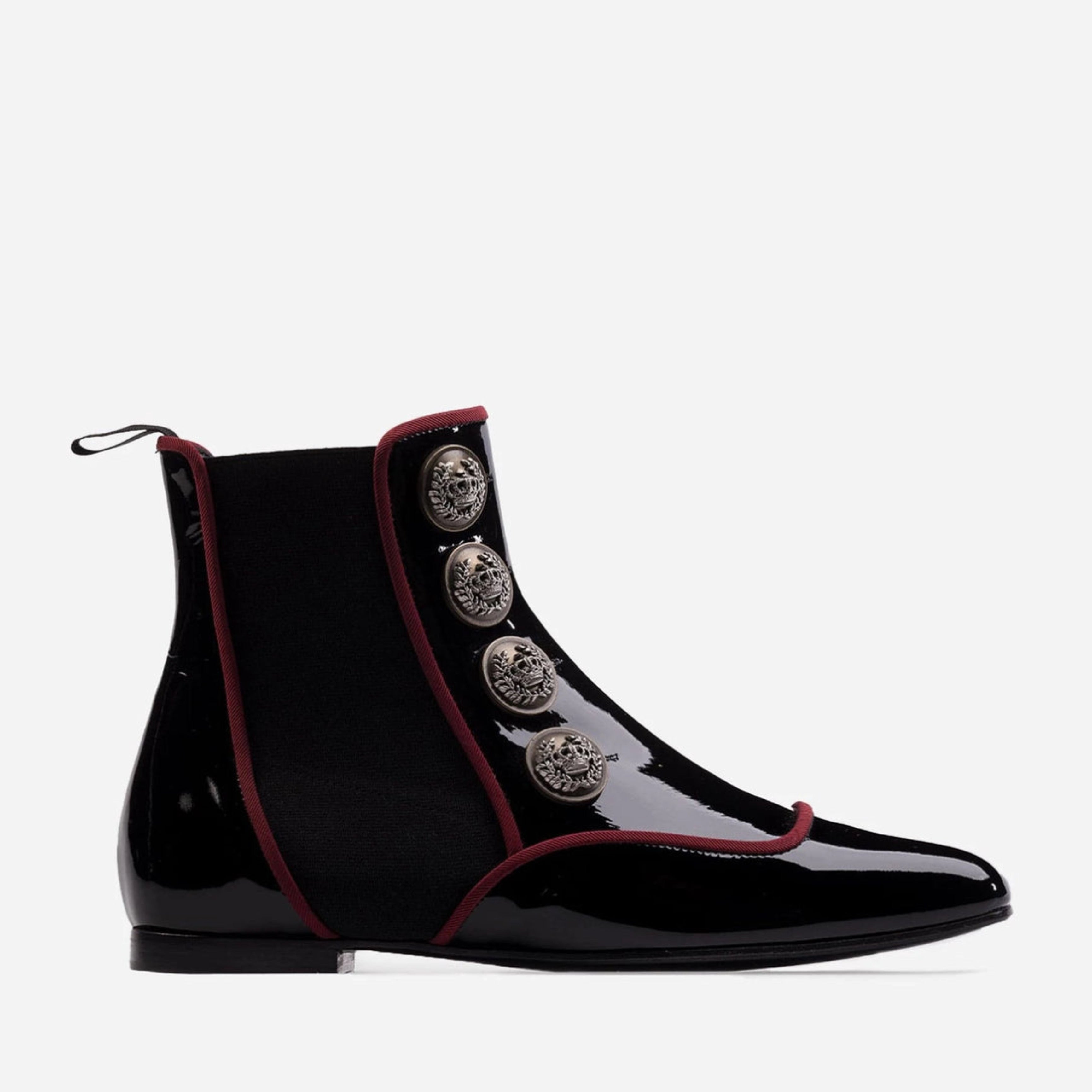 Дамски боти тип Челси с копчета Dolce & Gabbana Jackie Buttoned Chelsea Boots lateral view