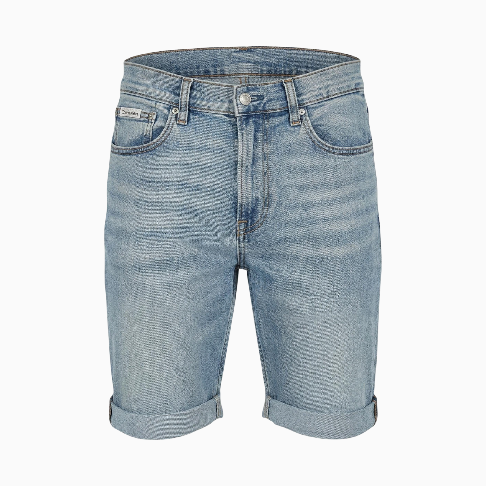 Мъжки къси дънки Calvin Klein Jeans Men Shorts LV04RF920G 57O Front View