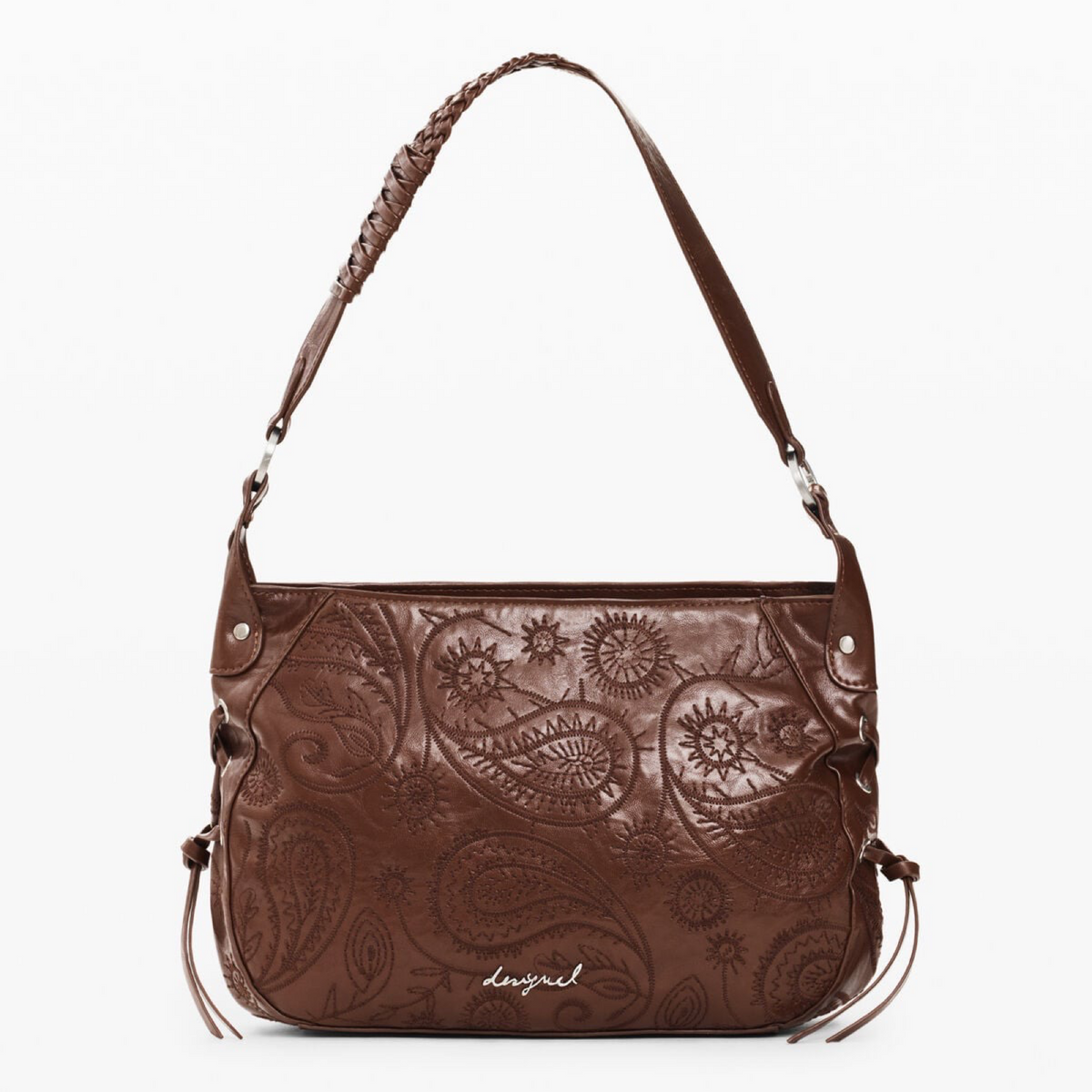 Дамска кафява чанта Desigual Women Shoulder Bag 26WAXP90 6011 Front View