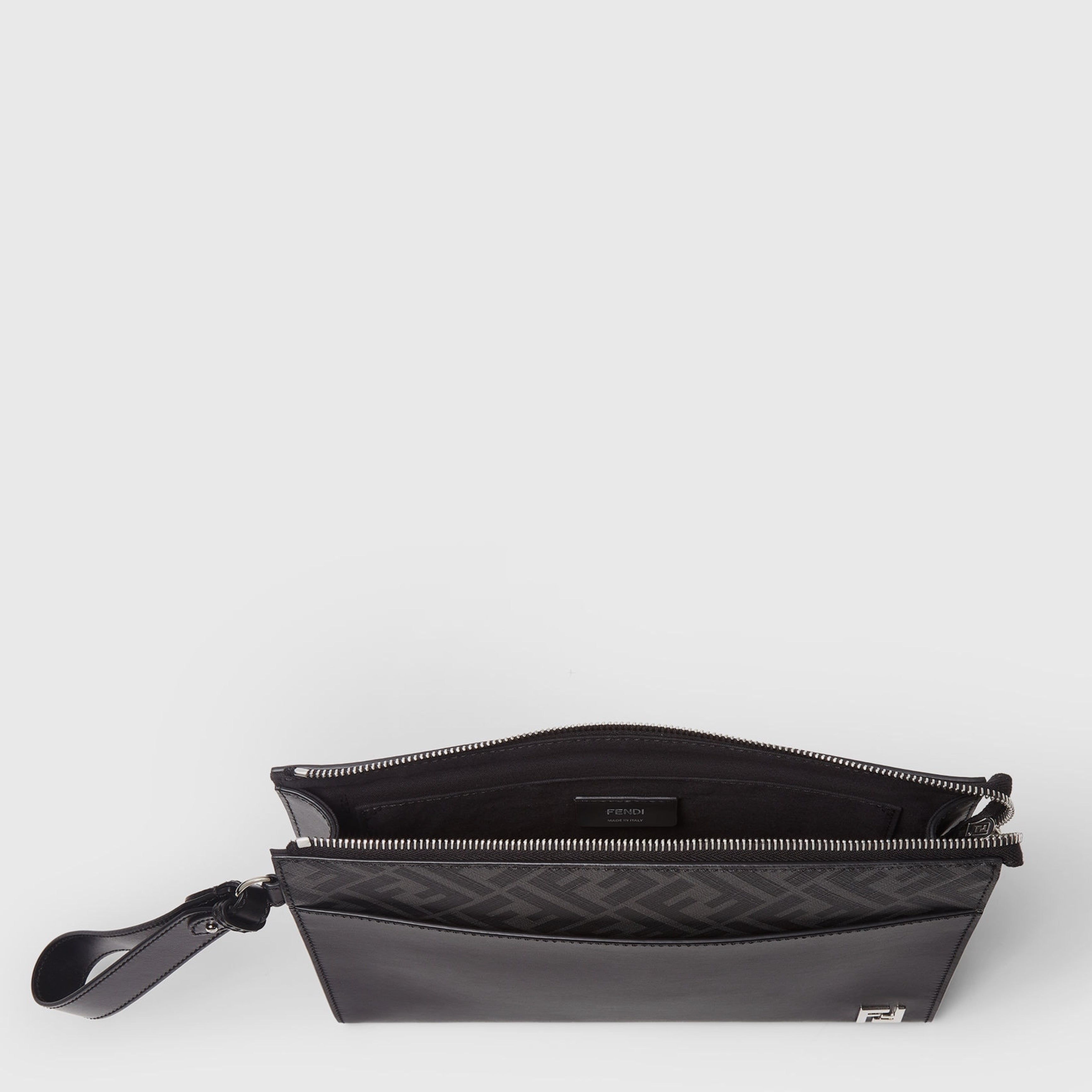 Мъжка клъч чанта Men’s FF Squared Clutch bag FENDI 7VA491AJF0F0GXN Black top view