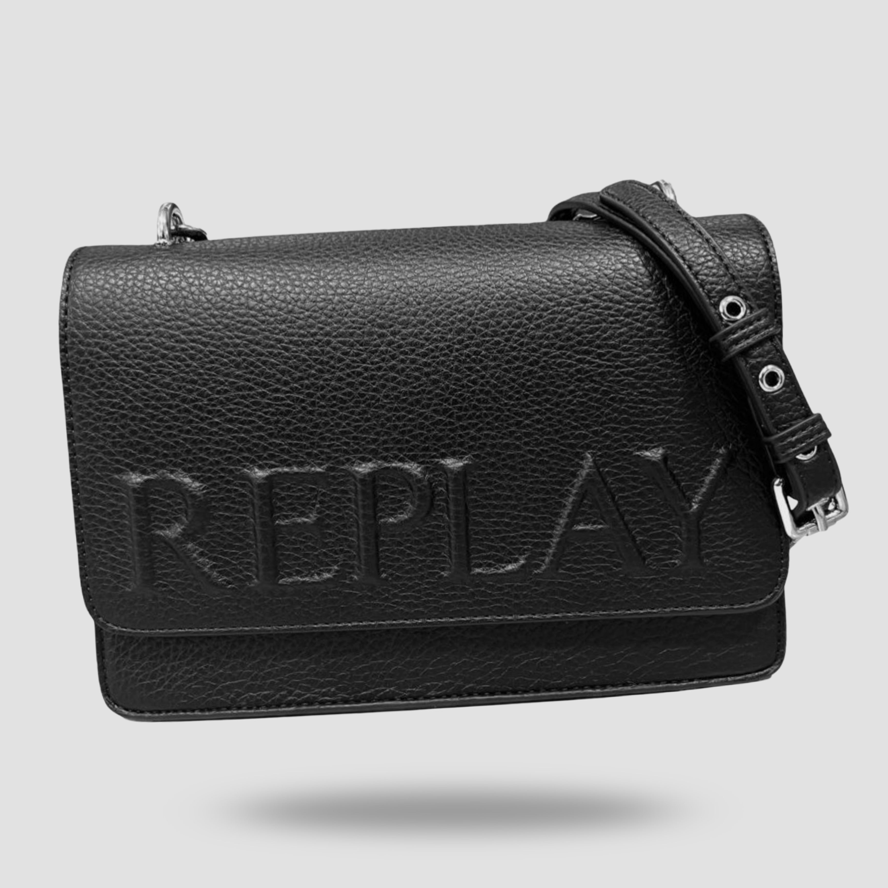 Дамска чанта в черно Women's shoulder bag Replay FW3000.027.A0502A Black