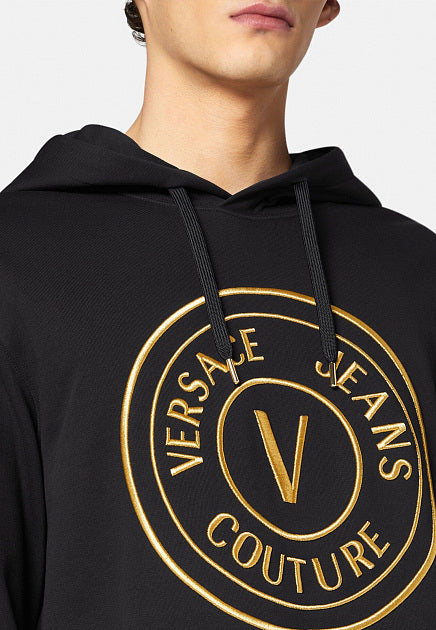 Мъжки суитчър Versace Jeans Couture 72GAIT03 CF01T G89 в черно