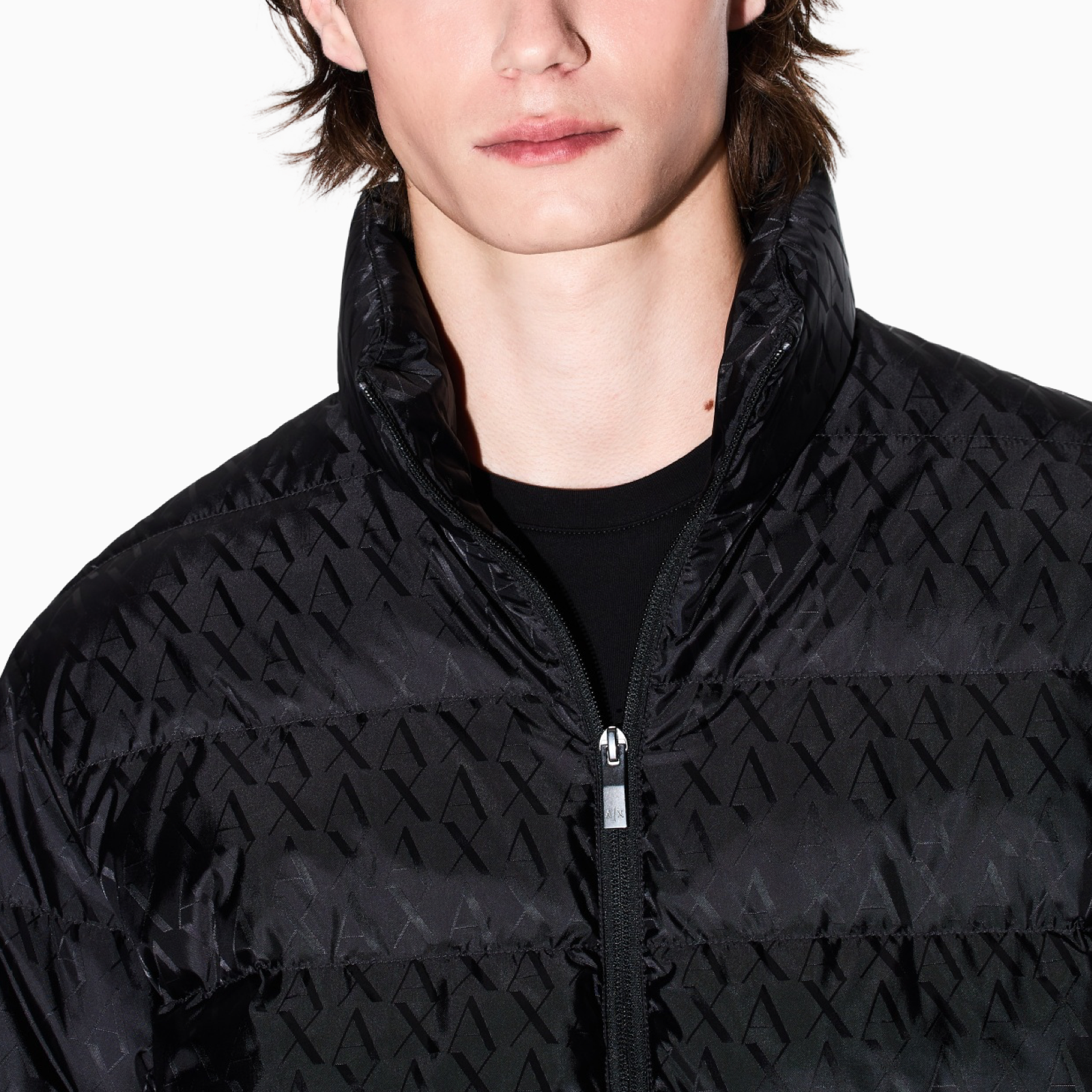 Мъжко черно яке Armani Exchange Men Jacket XM001580 AF16628 Close-Up