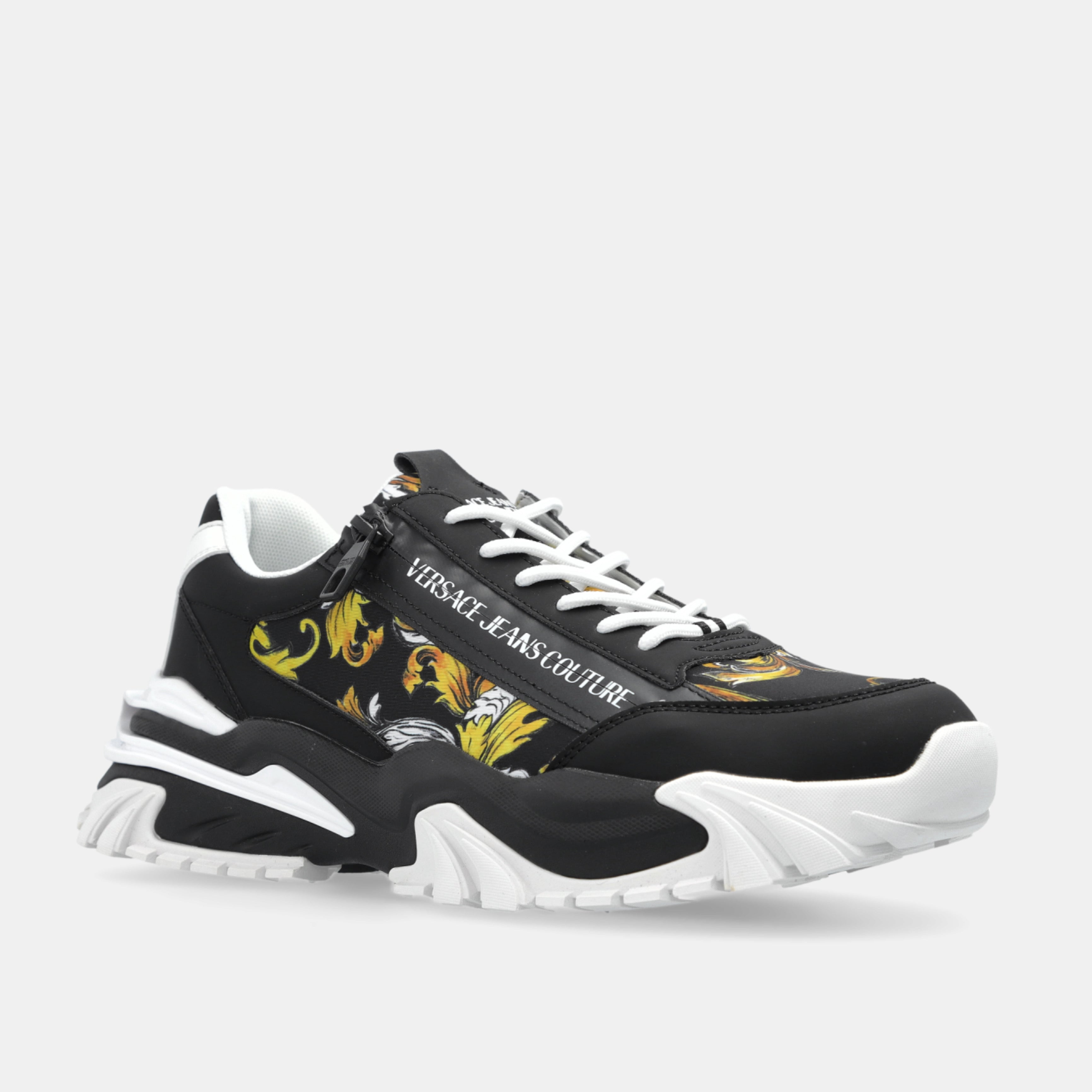 Мъжки маратонки Men’s sneakers Versace Jeans Couture Trail Trek 78YA3SI5 ZSC57 G89 Black / Gold lateral angled view