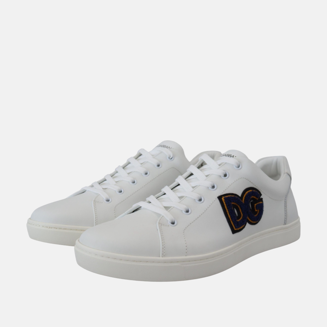 Мъжки бели кецове Dolce & Gabbana DG Patch Logo Sneakers