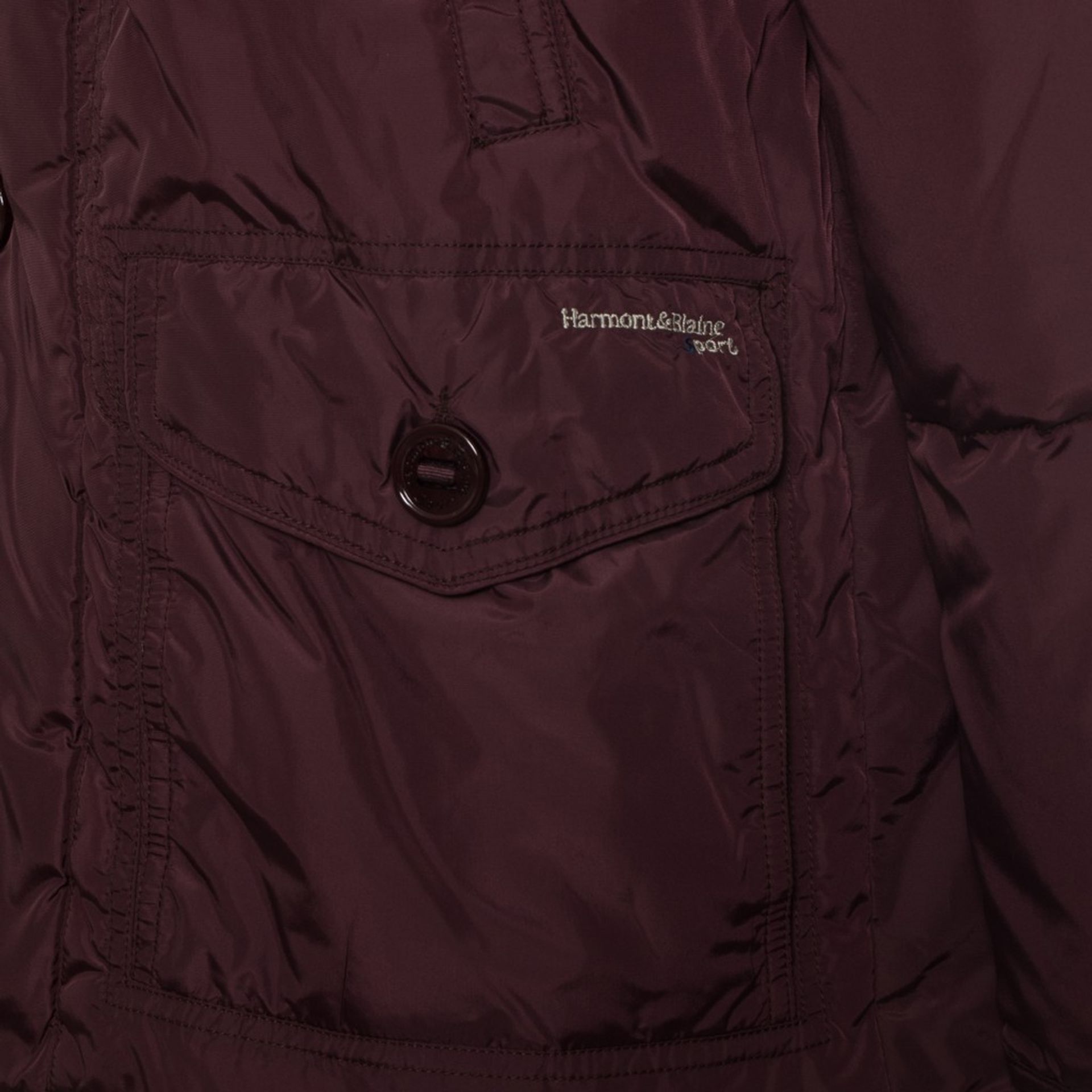 Мъжко дълго яке Men’s jacket Harmont & Blaine K05031 040190 545 Bordeaux detail view