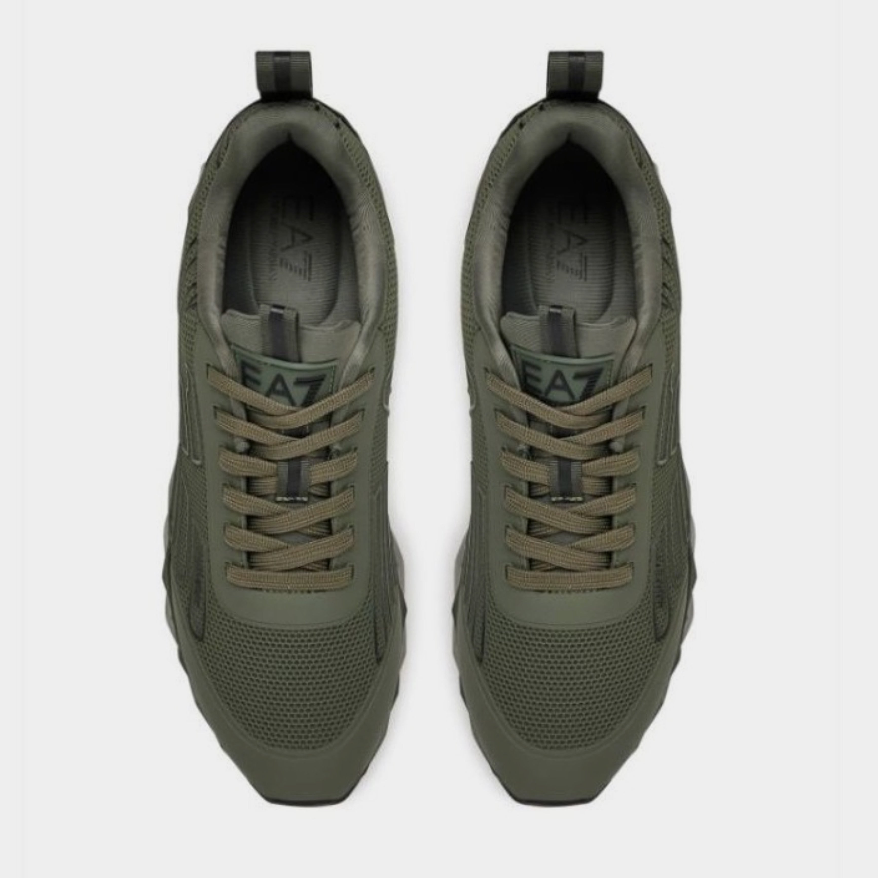 Мъжки маратонки във военно зелено Men's sneakers EA7 Emporio Armani C2 Kombat X8X154 XK357 U041 Military Green