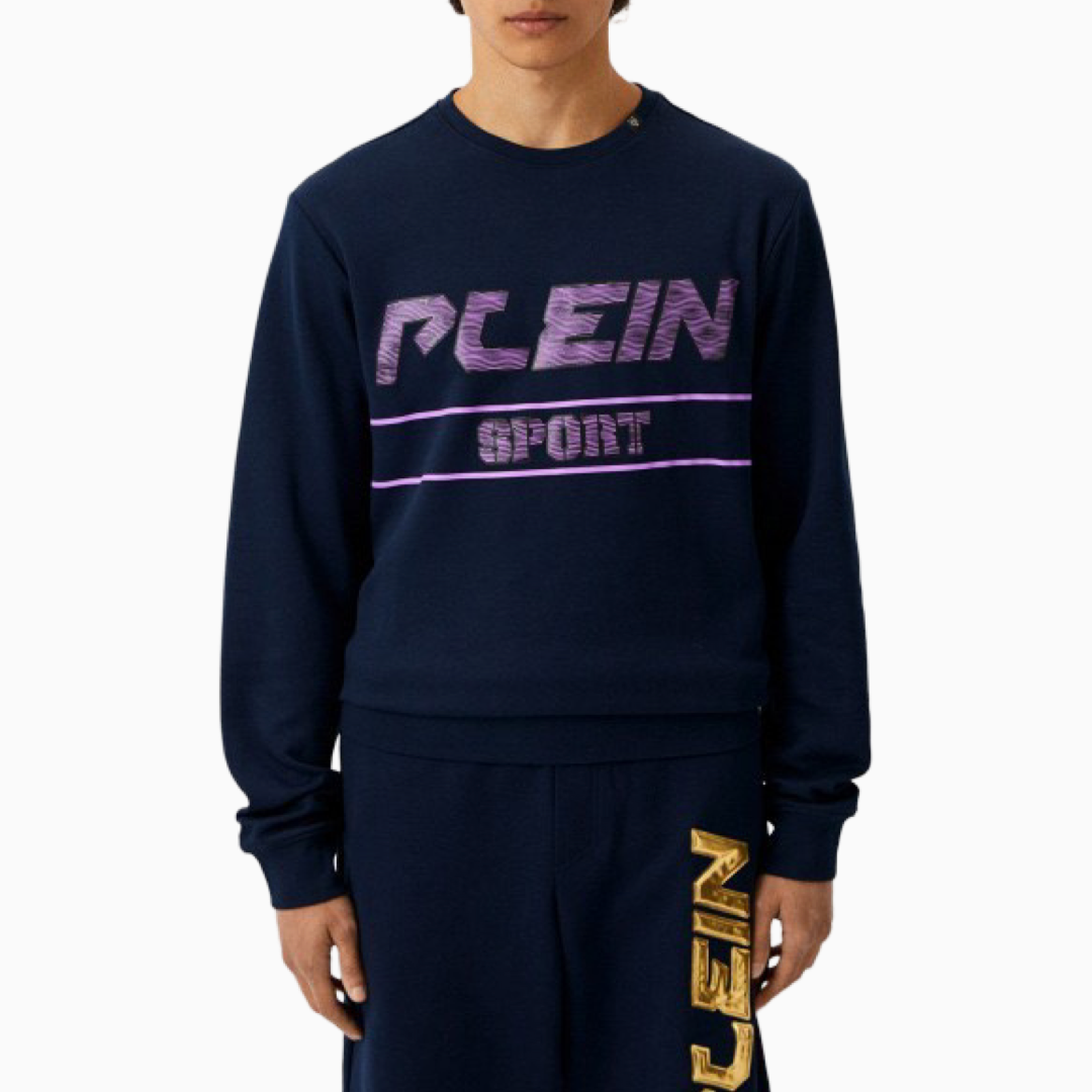 Мъжка синя блуза Plein Sport FIPS211 BLU 85