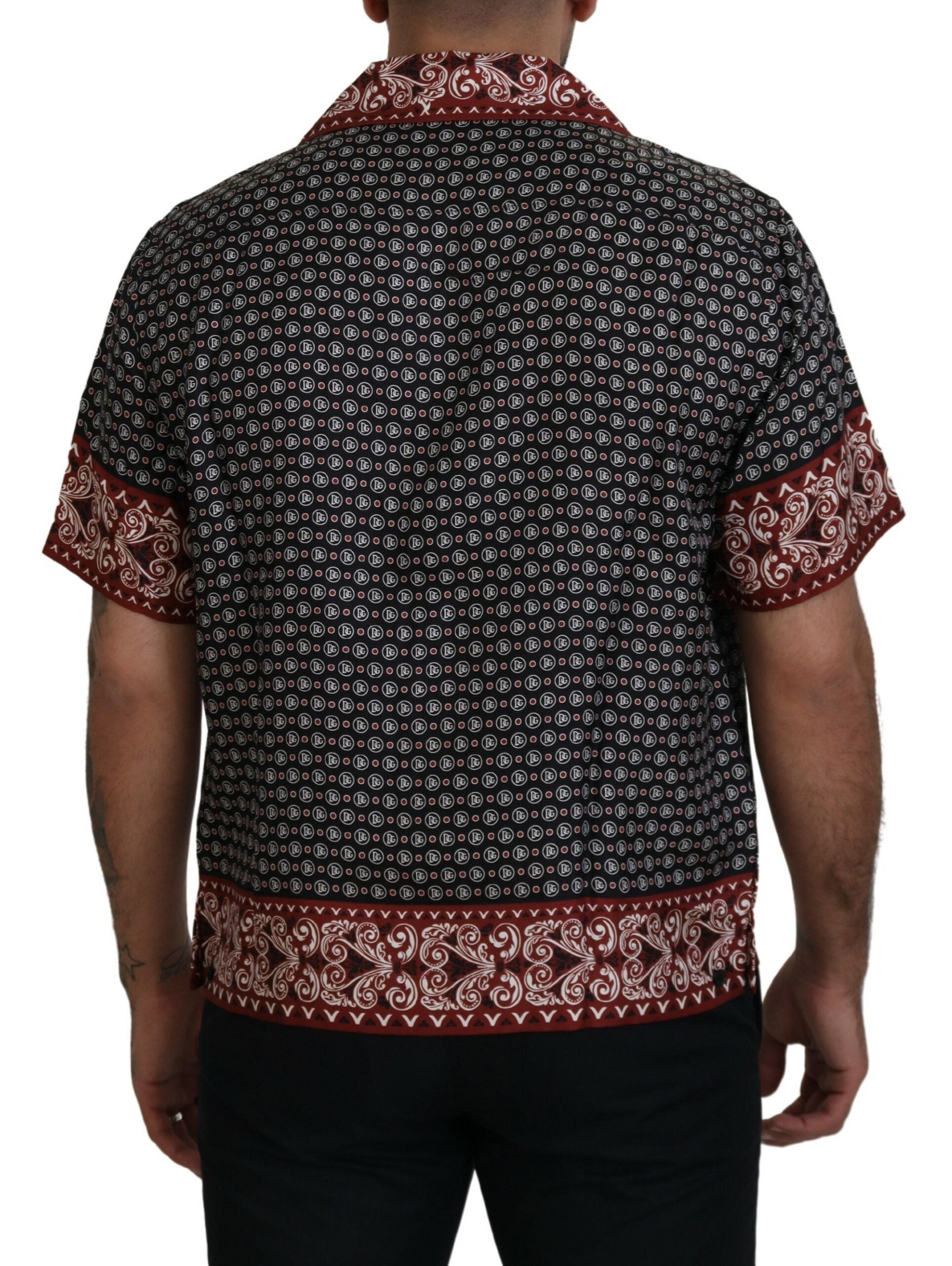 Dolce &amp; Gabbana Елегантна многоцветна копринена ежедневна риза