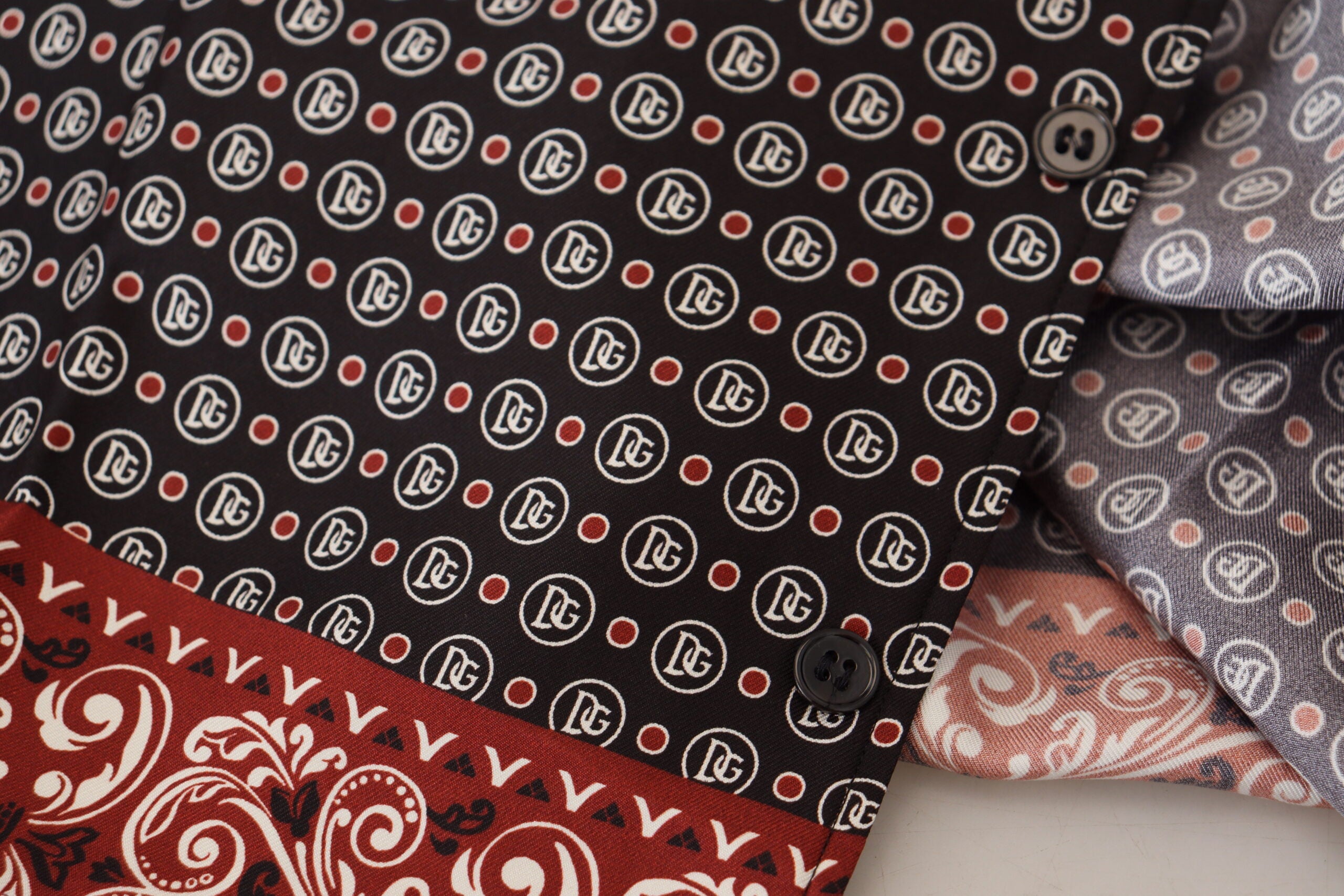 Dolce &amp; Gabbana Елегантна многоцветна копринена ежедневна риза