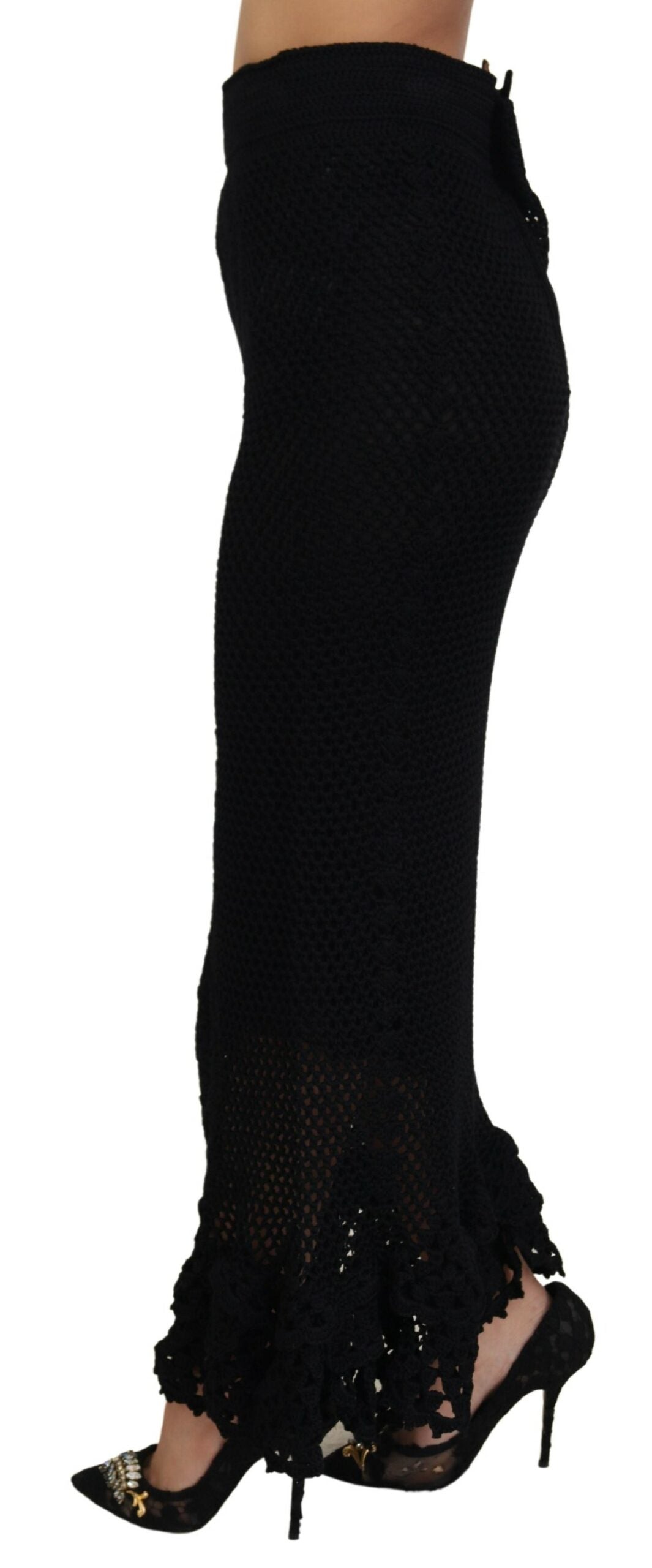 Елегантна макси пола тип русалка с висока талия Dolce &amp; Gabbana