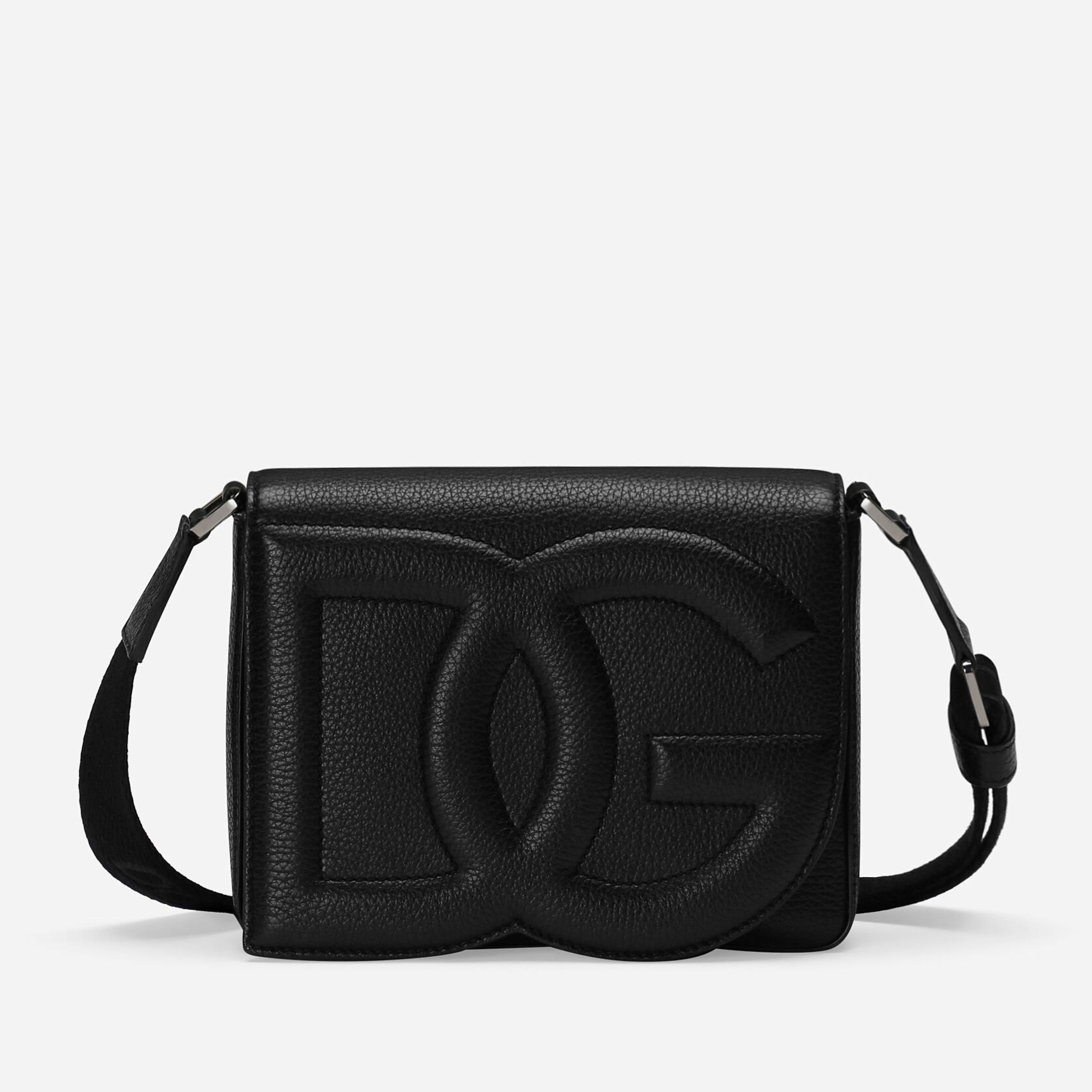 Мъжка луксозна черна чанта от еленова кожа Dolce & Gabbana Men Black Deer Leather Handbag