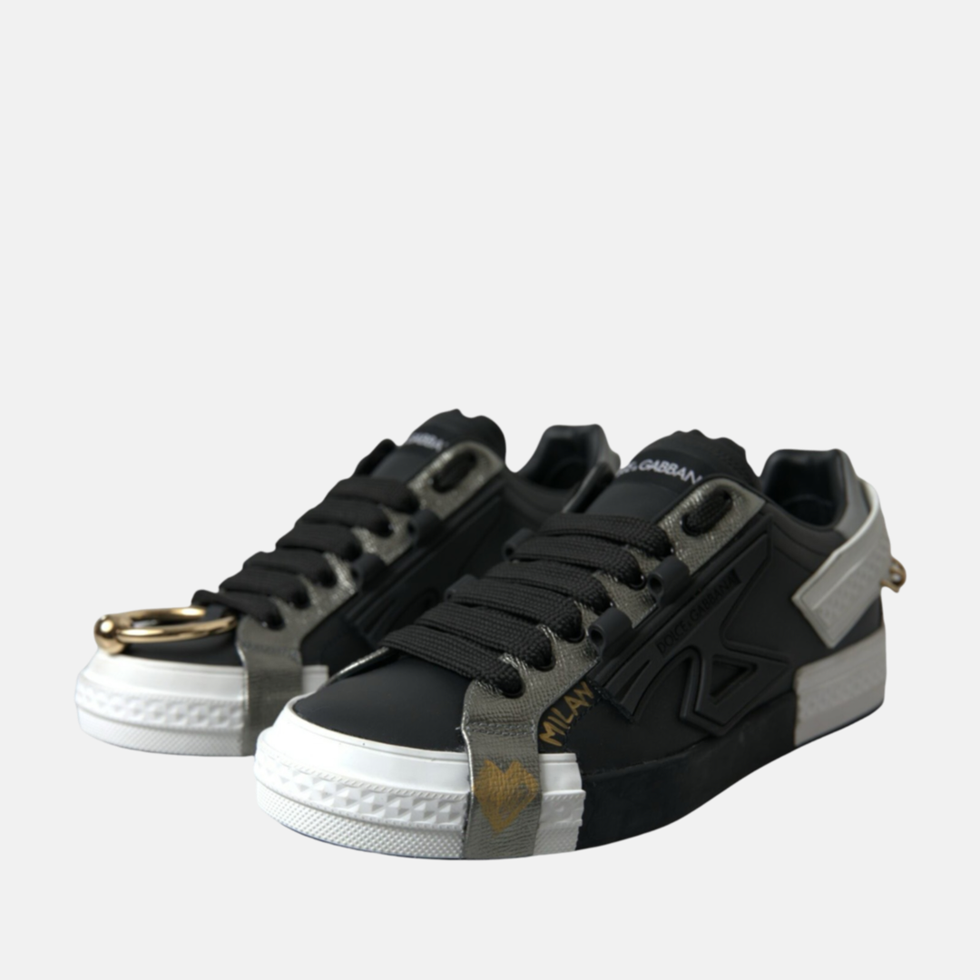 Мъжки маратонки Dolce & Gabbana Elegant Calfskin Low Top Sneakers