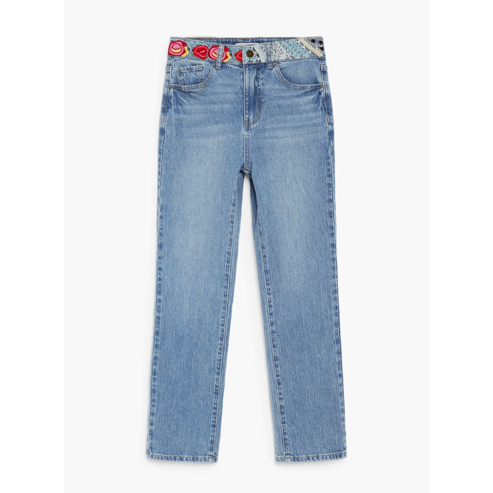 Дамски дънки Desigual Women Jeans 26WWDD06 5053 Front View