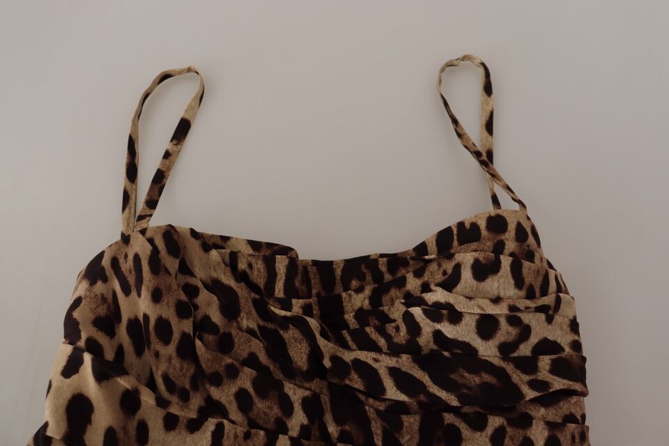 Елегантна кеди рокля с леопардов принт Dolce &amp; Gabbana