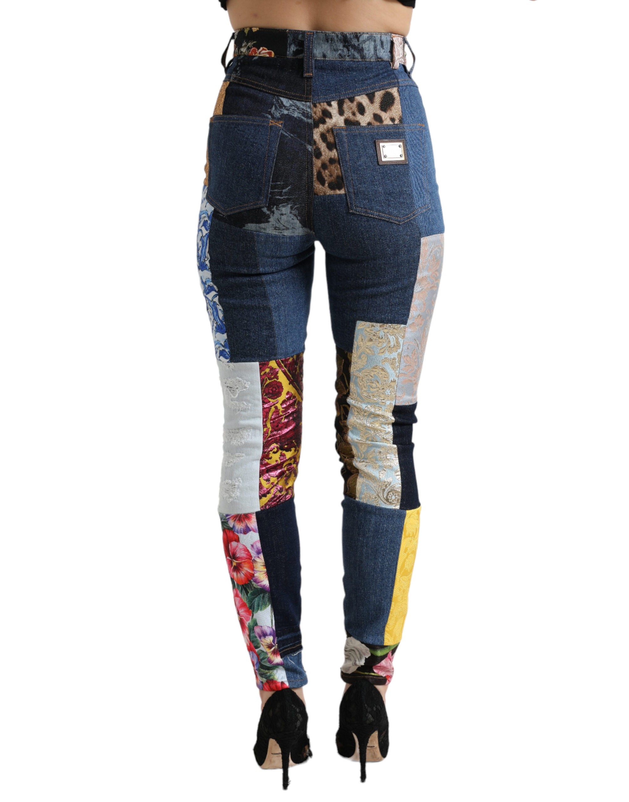 Тесни дънки Dolce &amp; Gabbana Vibrant Patchwork