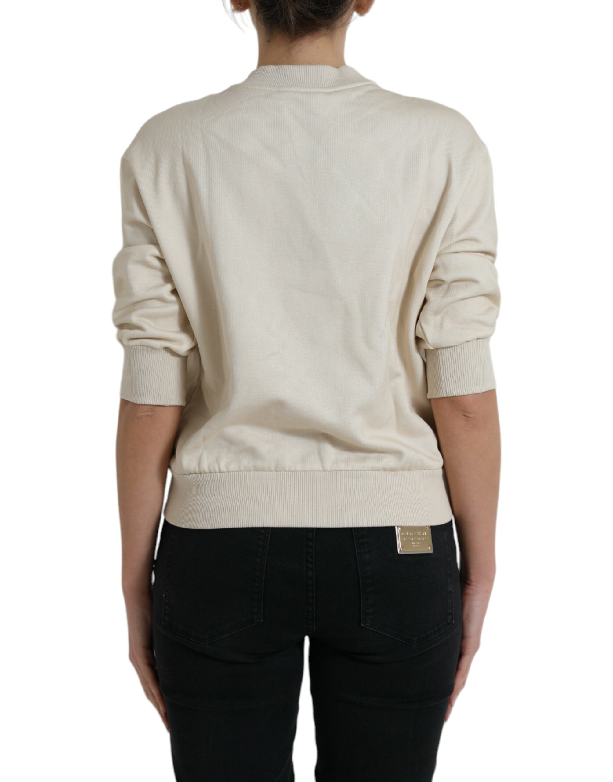 Елегантен пуловер с деколте с щампа в джунглата на Dolce &amp; Gabbana