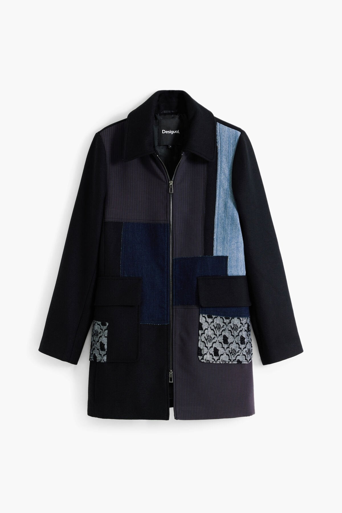 Дамско пачуърк палто Women’s patchwork coat Desigual 25WWEW462000 standart view