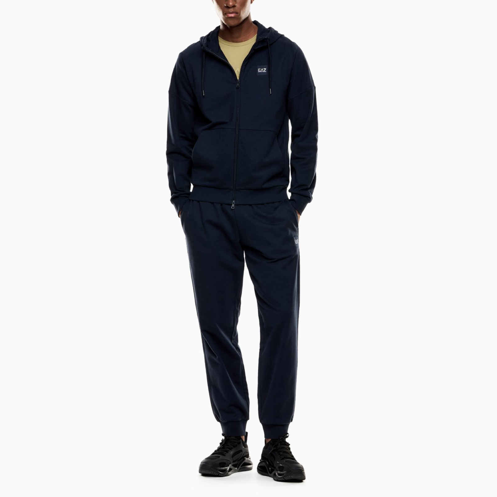 Мъжки син екип EA7 Emporio Armani Men Tracksuit 7M000914 AF10377 Front View