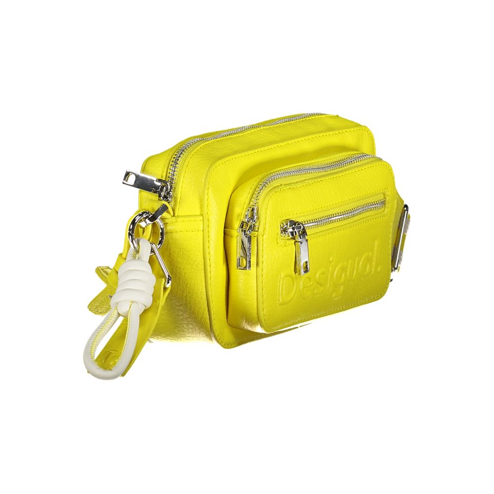 Desigual Yellow Polyethylene Handbag