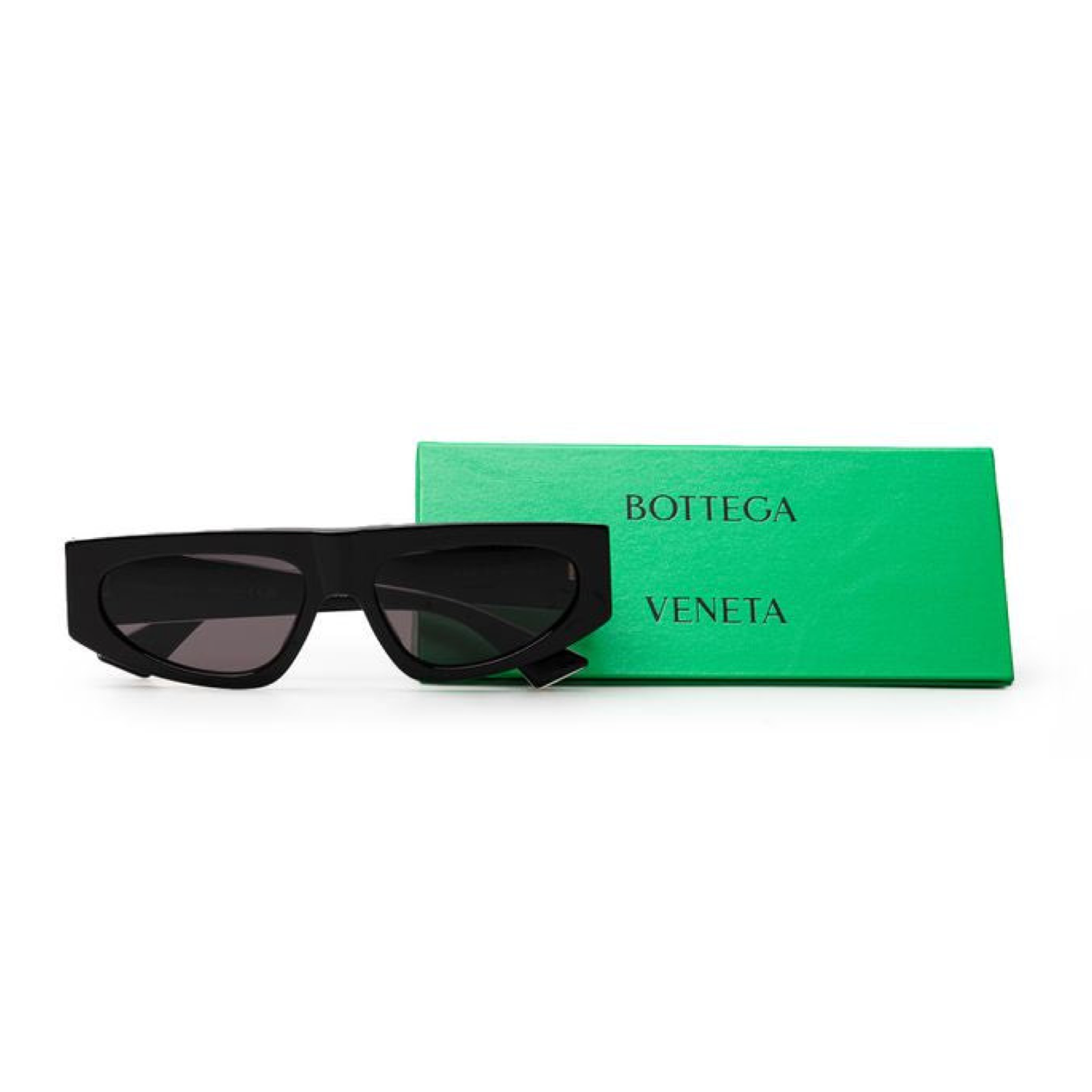 Bottega Veneta Black Acetate Sunglasses