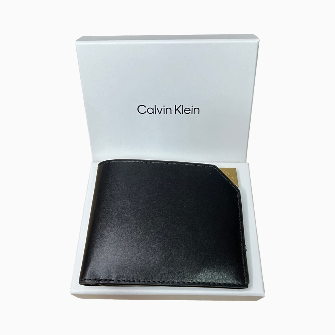 Мъжки портфейл от естествена кожа в кутия Men's wallet Calvin Klein K50K509995 Black