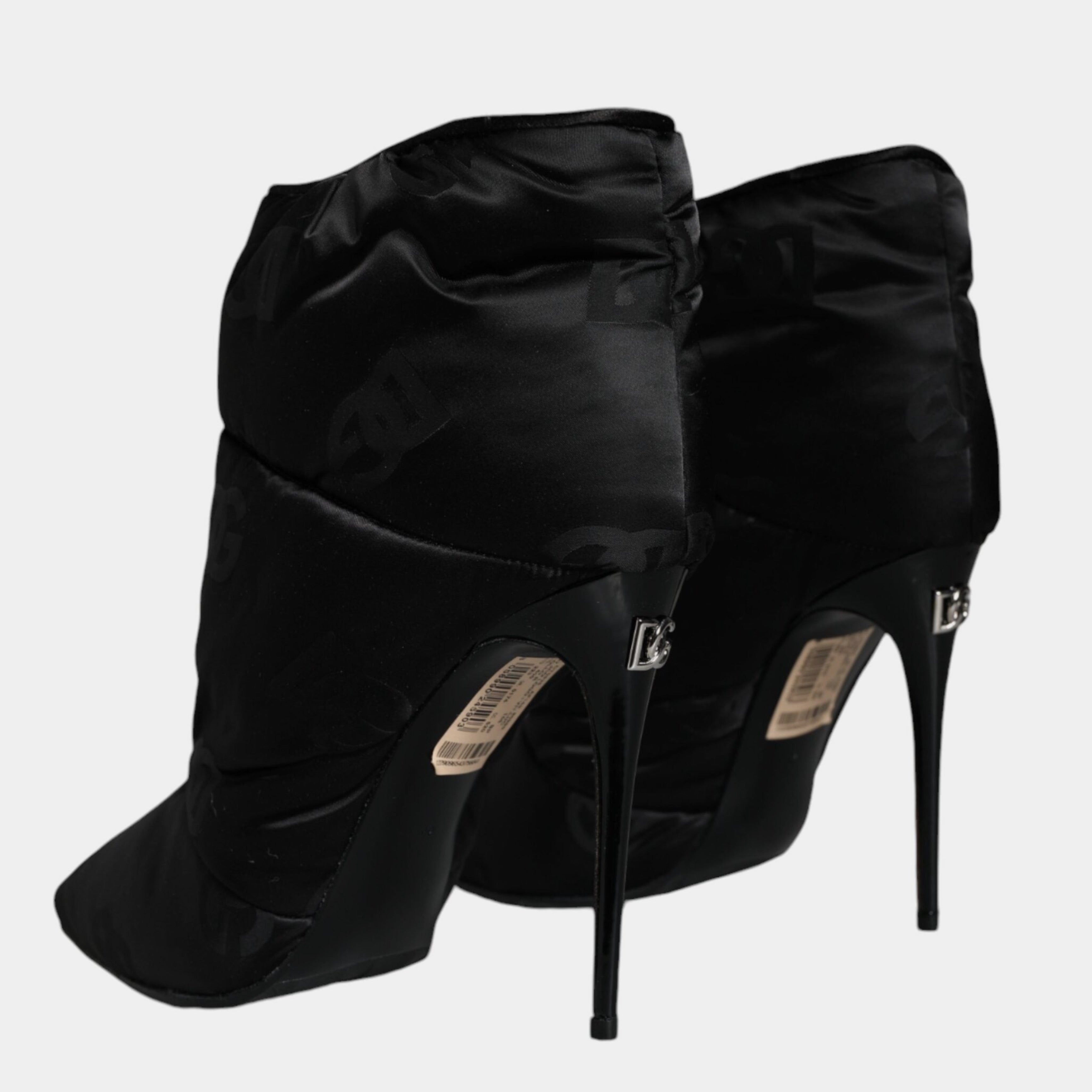 Дамски луксозни боти на висок ток Dolce & Gabbana Women’s Luxury Black Ankle Boots Heels