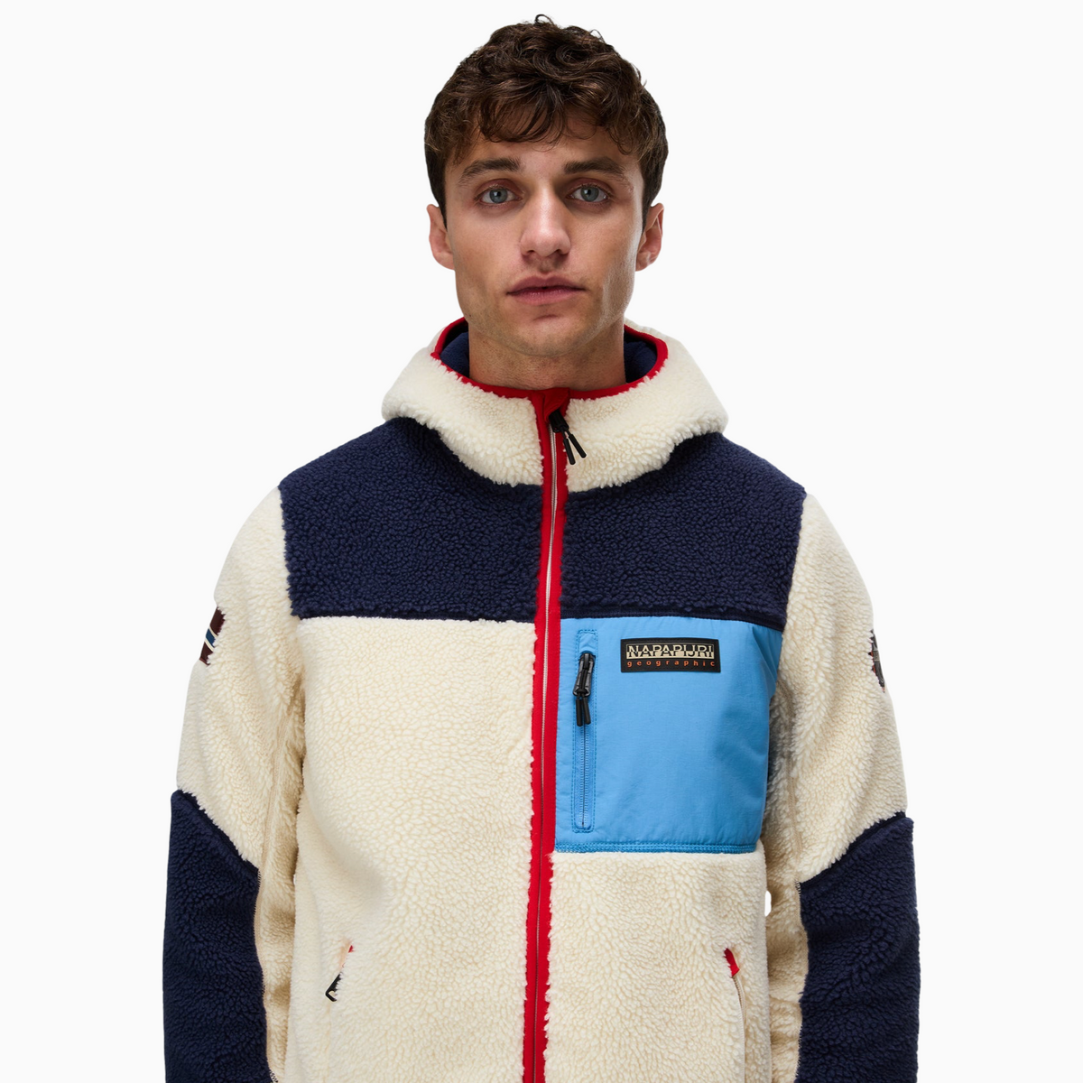 Мъжки суичър Napapijri Yupik Fleece Hoodie NP0A8AZX M3E Close-Up