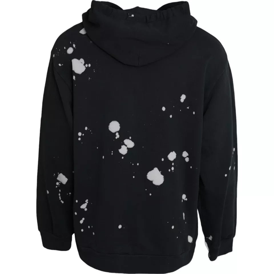 Мъжки суитчър худи Dolce&Gabbana Men Black Sicilian Hooded Sweatshirt в черно