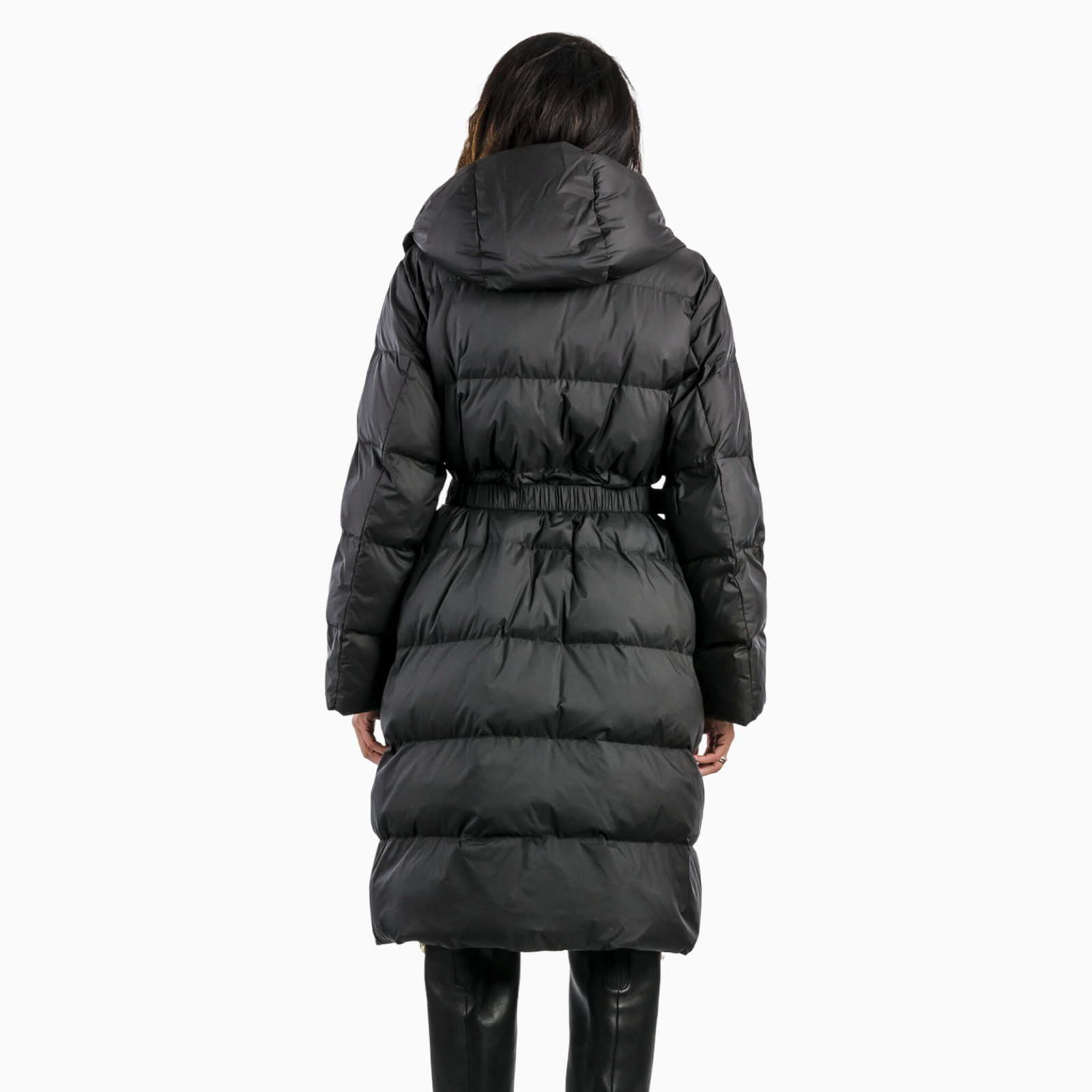 Дамско дълго яке Women's jacket Collirio Caban PINKO 103828 A11M Z99 Black Back View